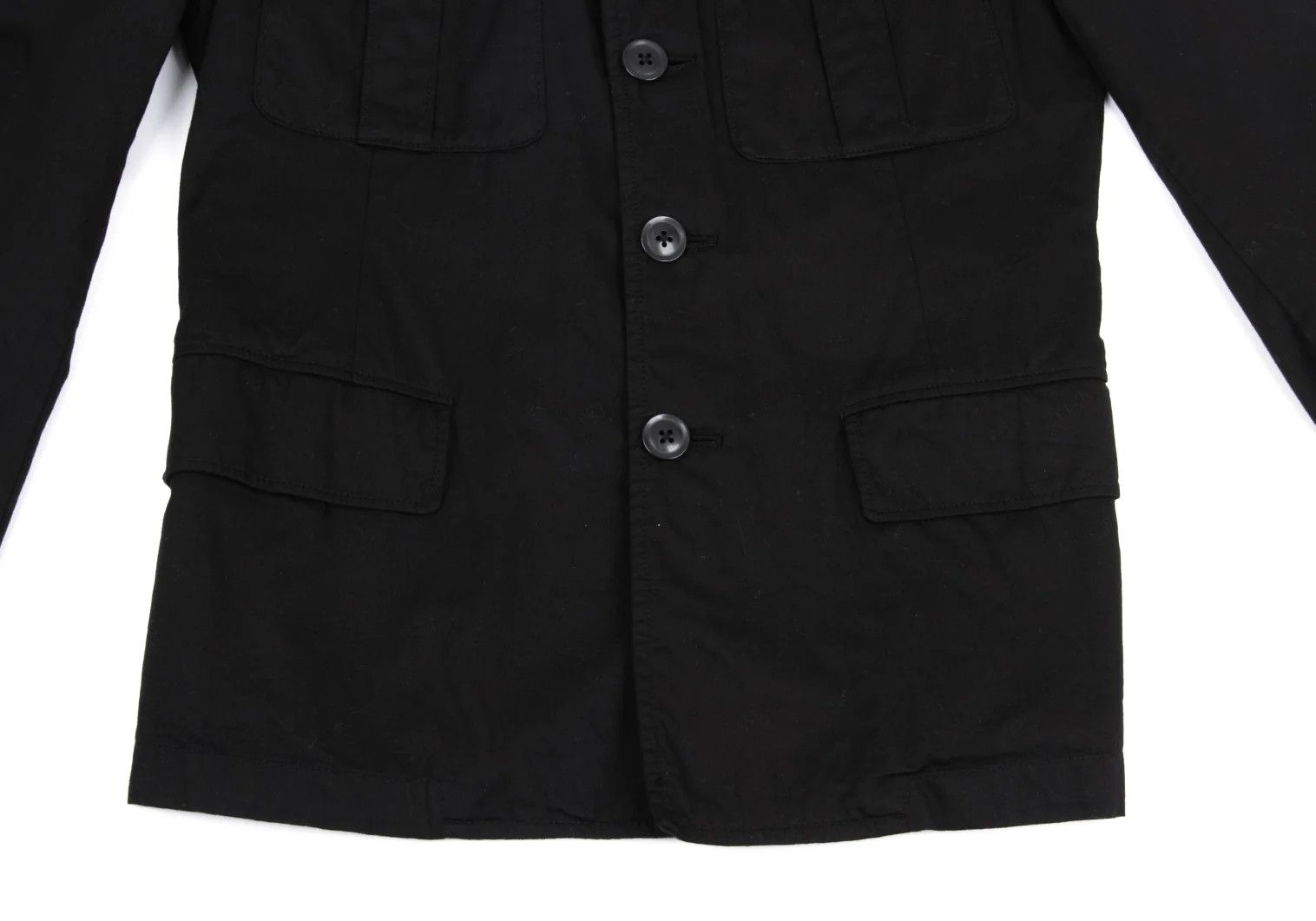 Yohji Yamamoto Yohji Yamamoto Cotton Safari Jacket Black Size US S / EU 44-46 / 1 - 10 Thumbnail