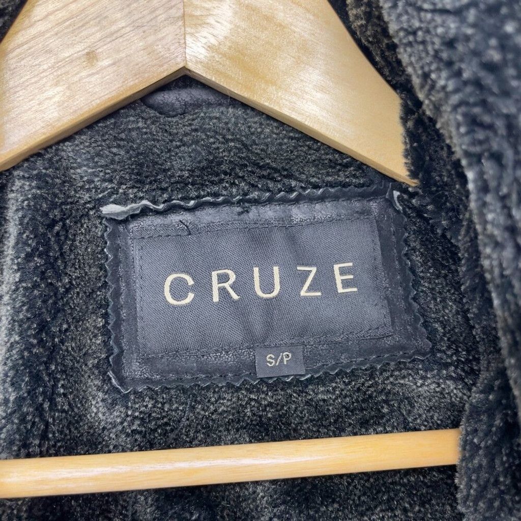 Vintage VINTAGE Fleece Lined Hooded Cruze Leather Black Jacket Size US S / EU 44-46 / 1 - 7 Thumbnail