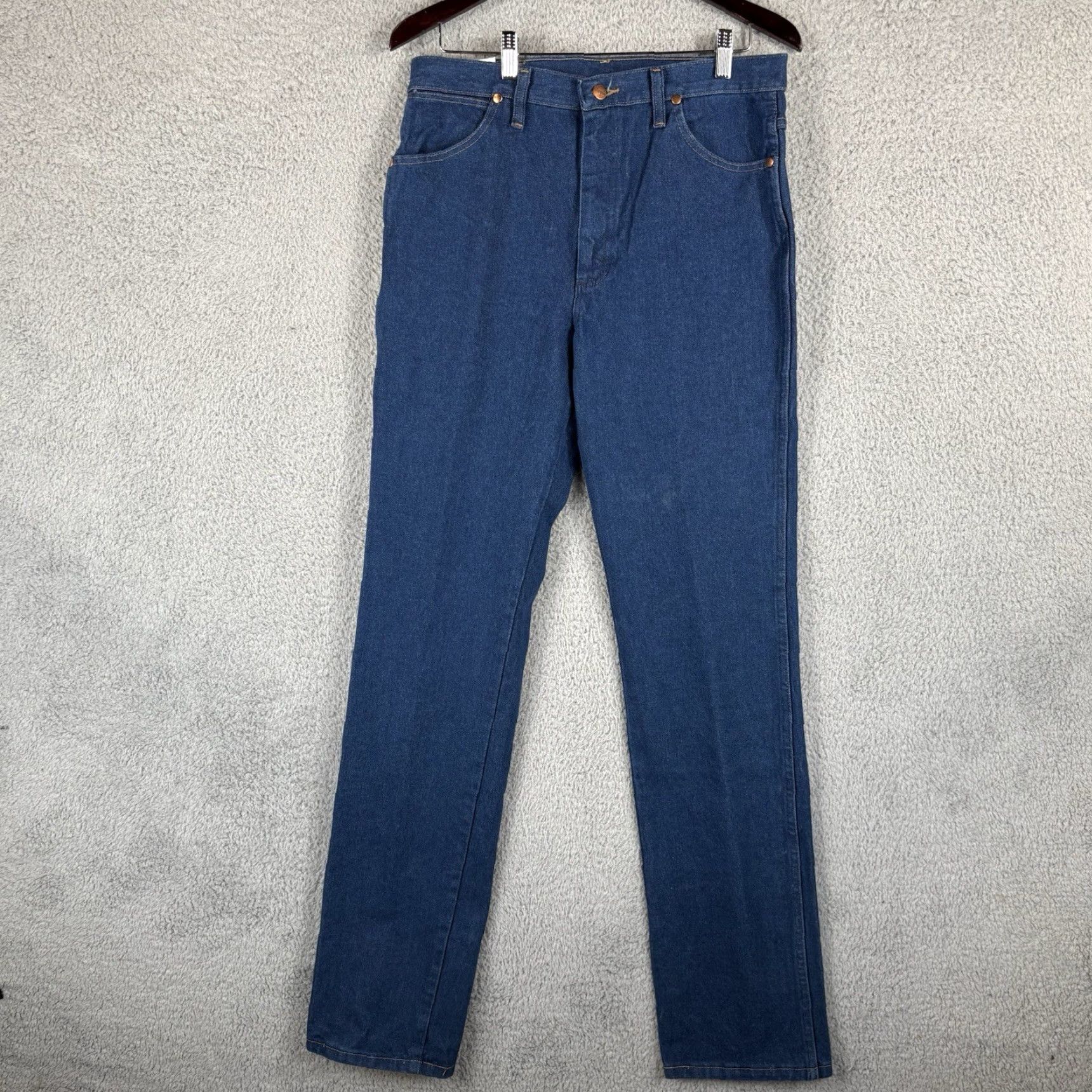 Wrangler Wrangler Cowboy Cut 936 Slim Fit Jeans 32x38 Medium Wash Blue Denim 100% Cotton Mens Regular Y2K Cowboy Cut Slim Fit Straight Jeans Size US 32 / EU 48 - 2 Thumbnail