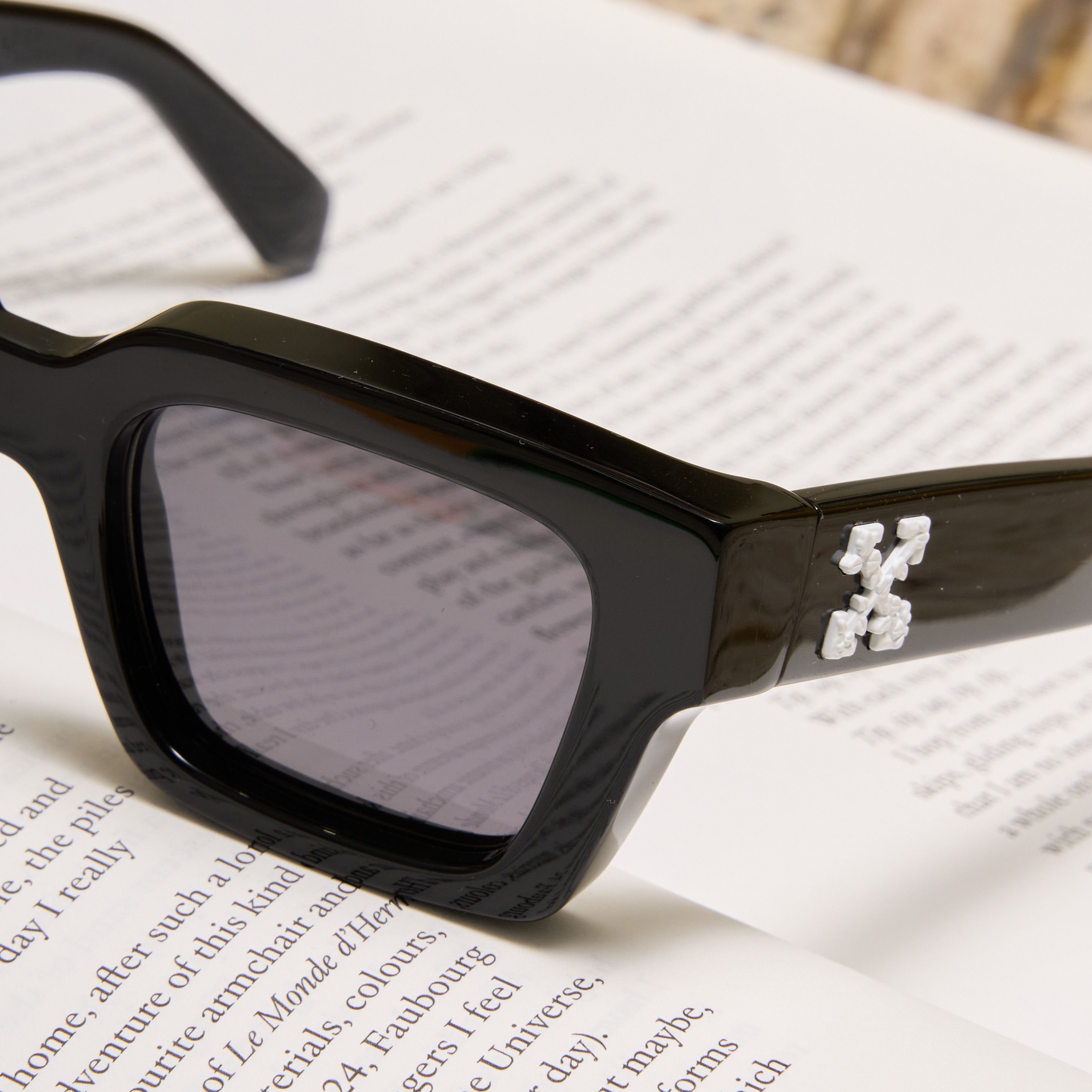 Off-White OFF WHITE Virgil Square Frame Sunglasses BLACK Size ONE SIZE - 3 Thumbnail