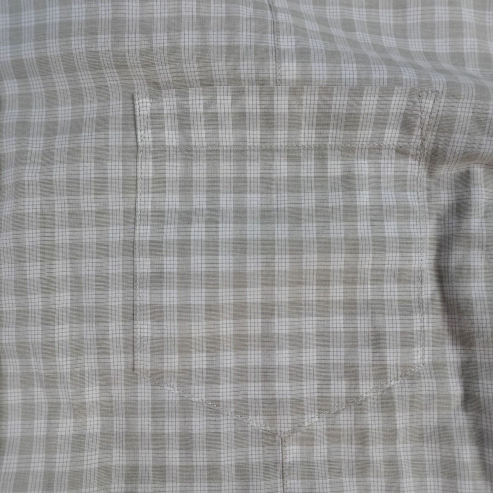 John Varvatos John Varvatos Shirt M Plaid Long Sleeve Lightweight 100% Cotton Beige Mens Button-Up Size US M / EU 48-50 / 2 - 3 Thumbnail