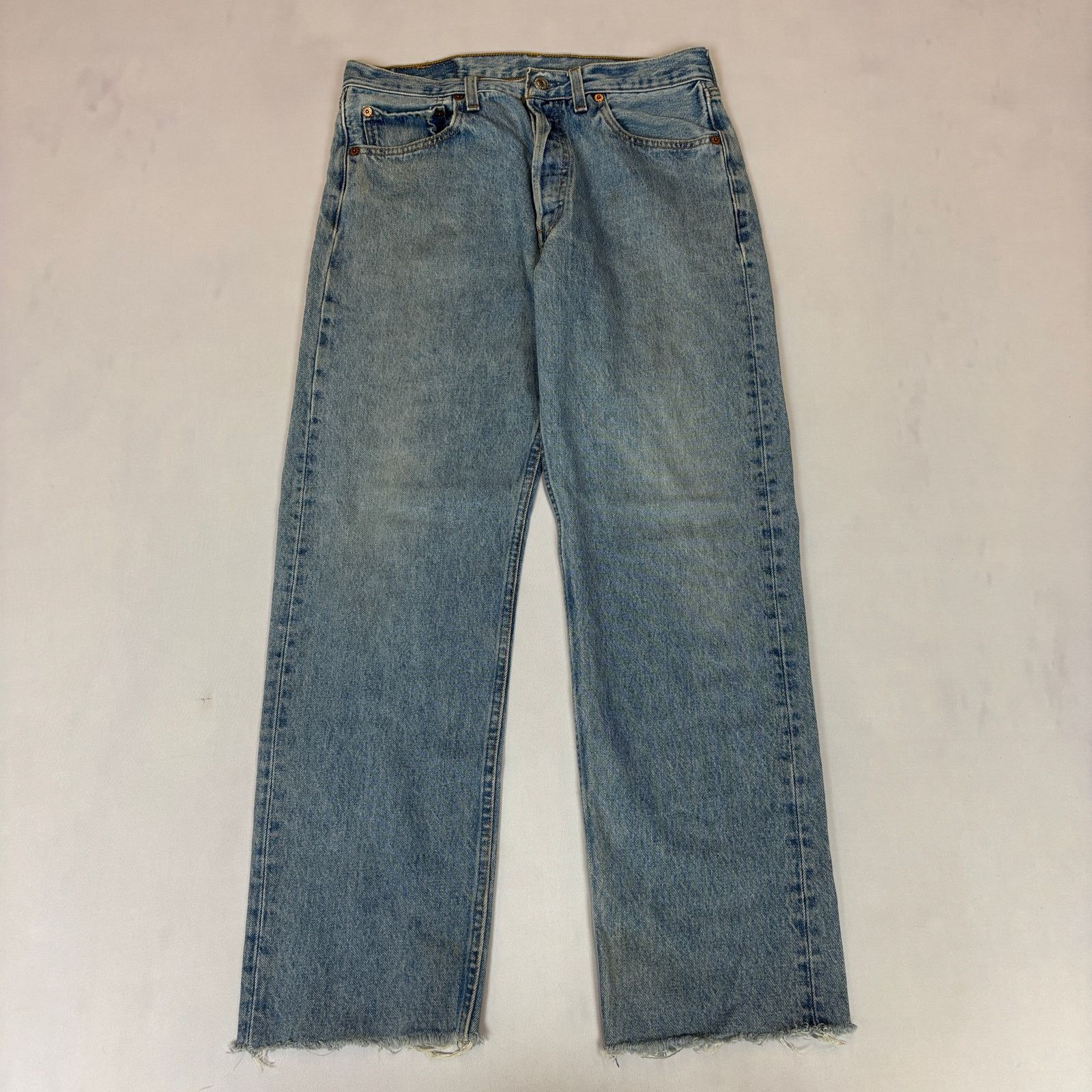 Levi's Vintage 90s Levi's 501 Straight Leg Jeans 31x29 Size US 31 - 1 Thumbnail