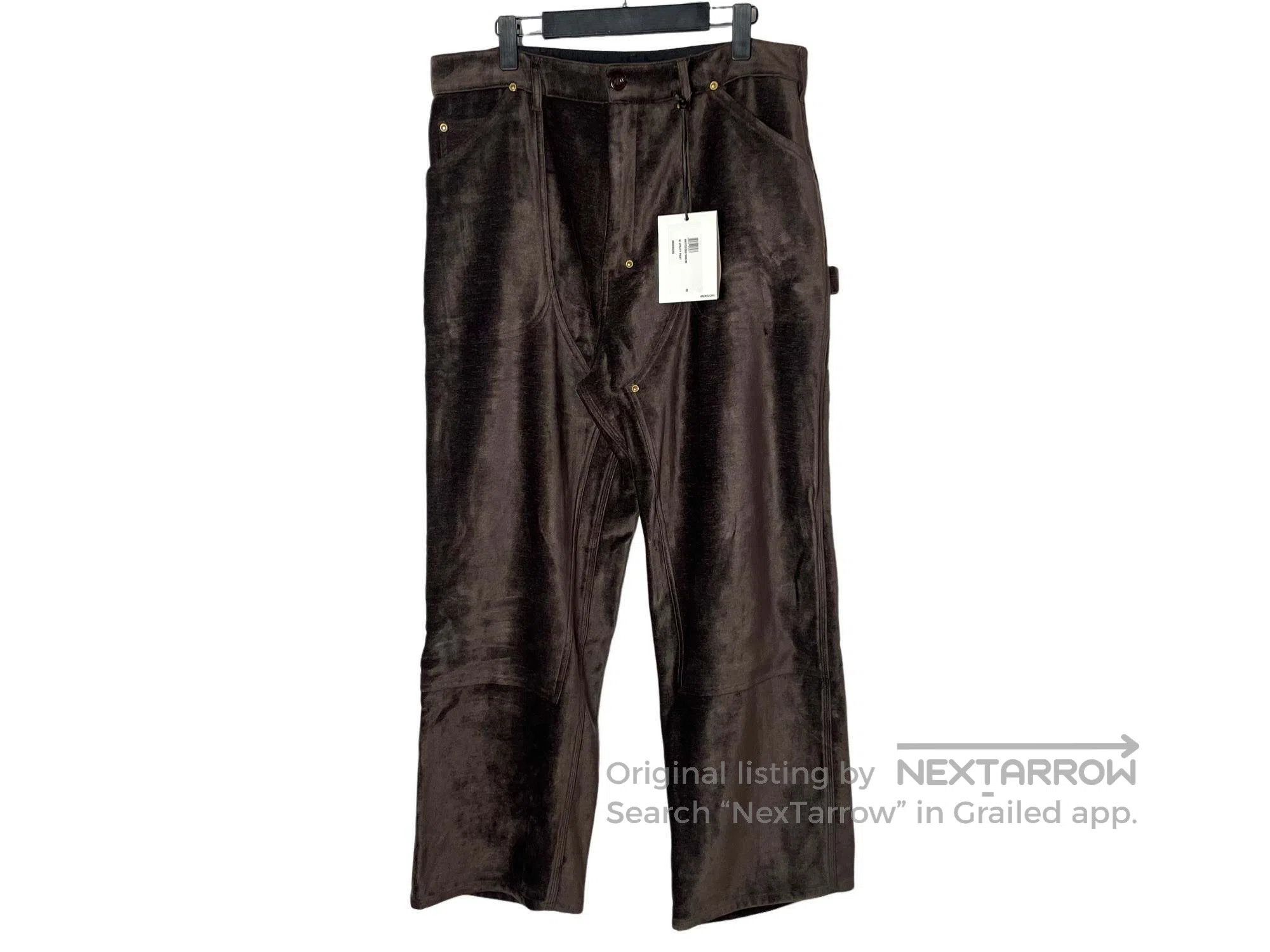 4SDESIGNS 4SDESIGNS Velvet Knee Lumberjack Wide Leg Work Pants Size US 34 / EU 50 - 1 Thumbnail
