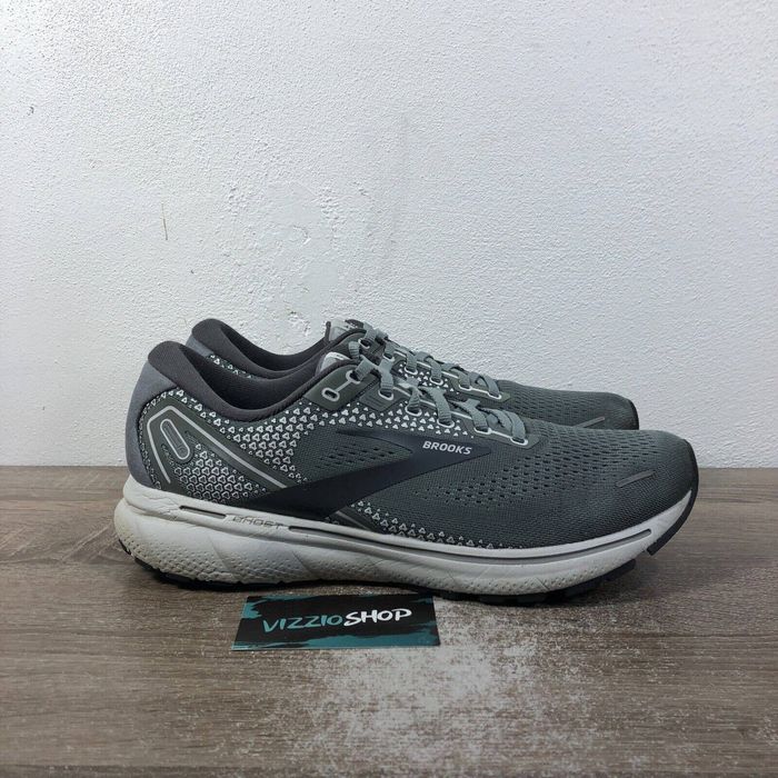 Brooks Brooks Ghost 14 Grey Alloy Oyster Running Men's 10 D Medium