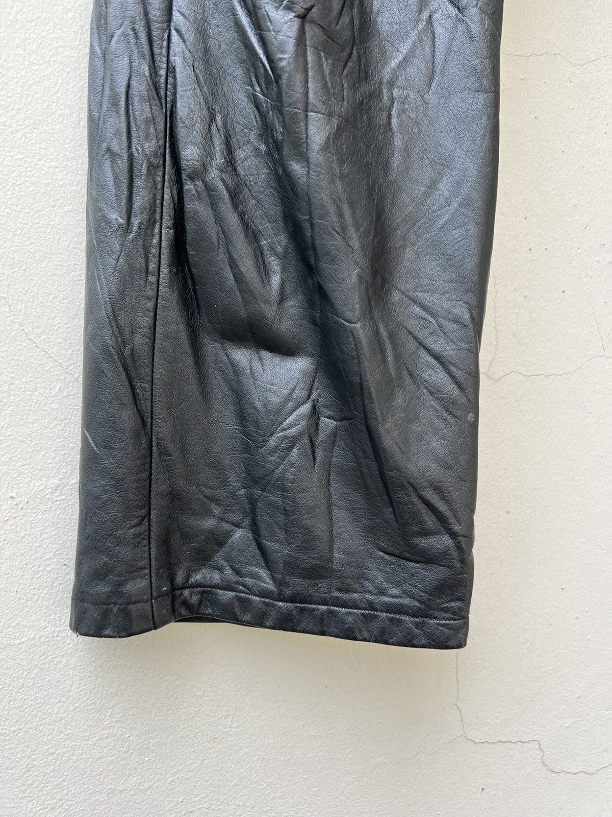 Leather Vintage Tete Homme Japan Patina Black Cowhide Leather Pant Size US 28 / EU 44 - 11 Thumbnail