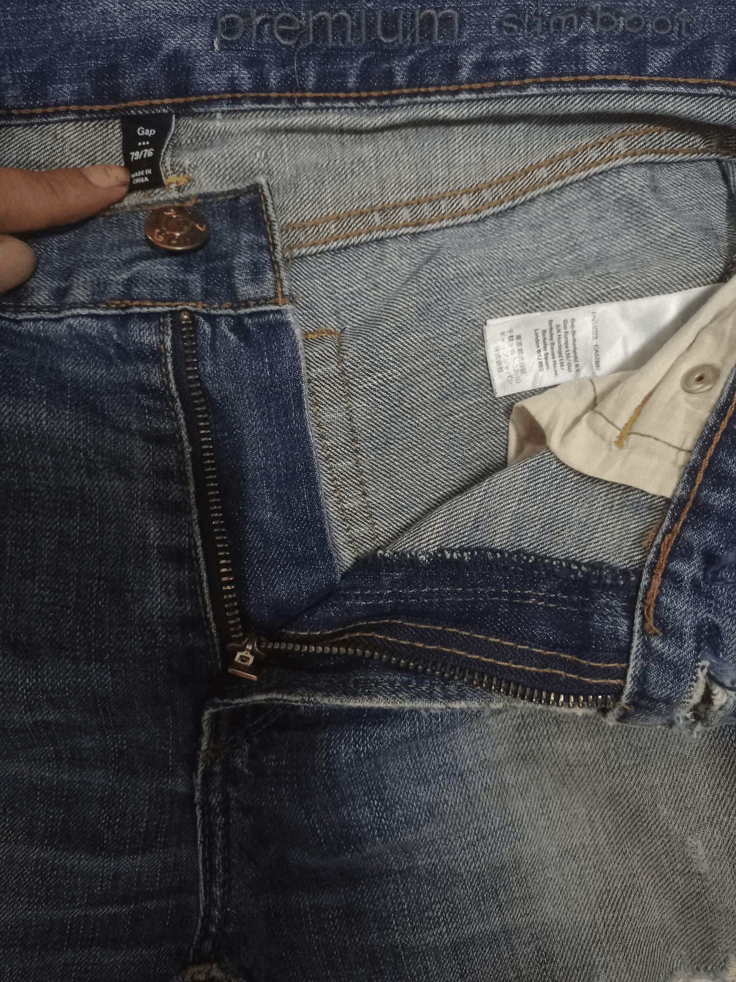 Gap Vintage Gap Premium Mud Wash Flares Style Distressed Jeans Size US 32 / EU 48 - 5 Thumbnail
