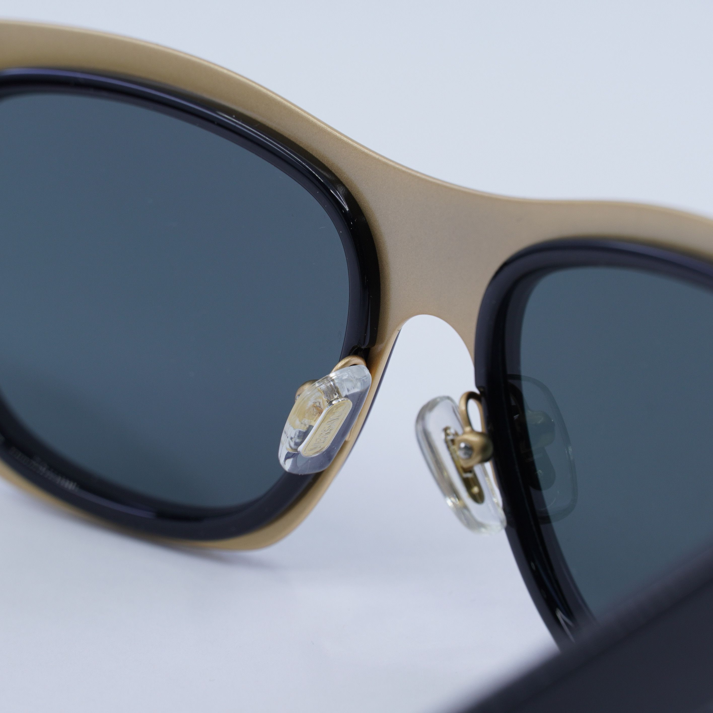 Versace Versace VE2272 GB1/87 Sunglasses Black/Gold Square Frame Size ONE SIZE - 11 Thumbnail