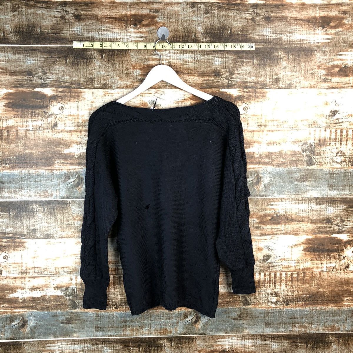 Homespun Knitwear × Japanese Brand Lautre Amont Darkblue cable Knitwear #A1798 Size M / US 6-8 / IT 42-44 - 11 Thumbnail