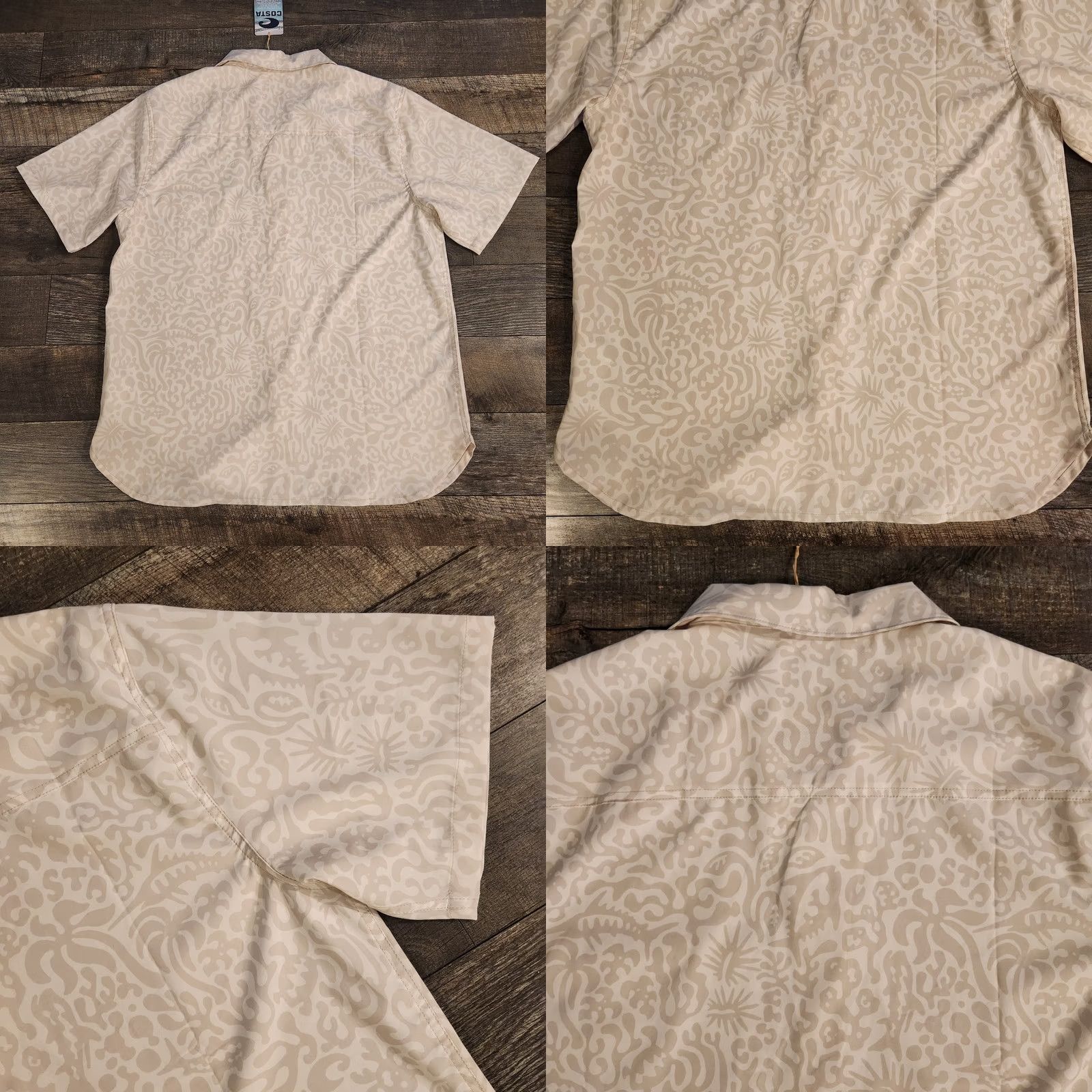 Vintage Costa Camp Tech Woven Shirt Mens XL Tropical Sea Animals AOP Beach Ocean New Size US XL / EU 56 / 4 - 8 Thumbnail