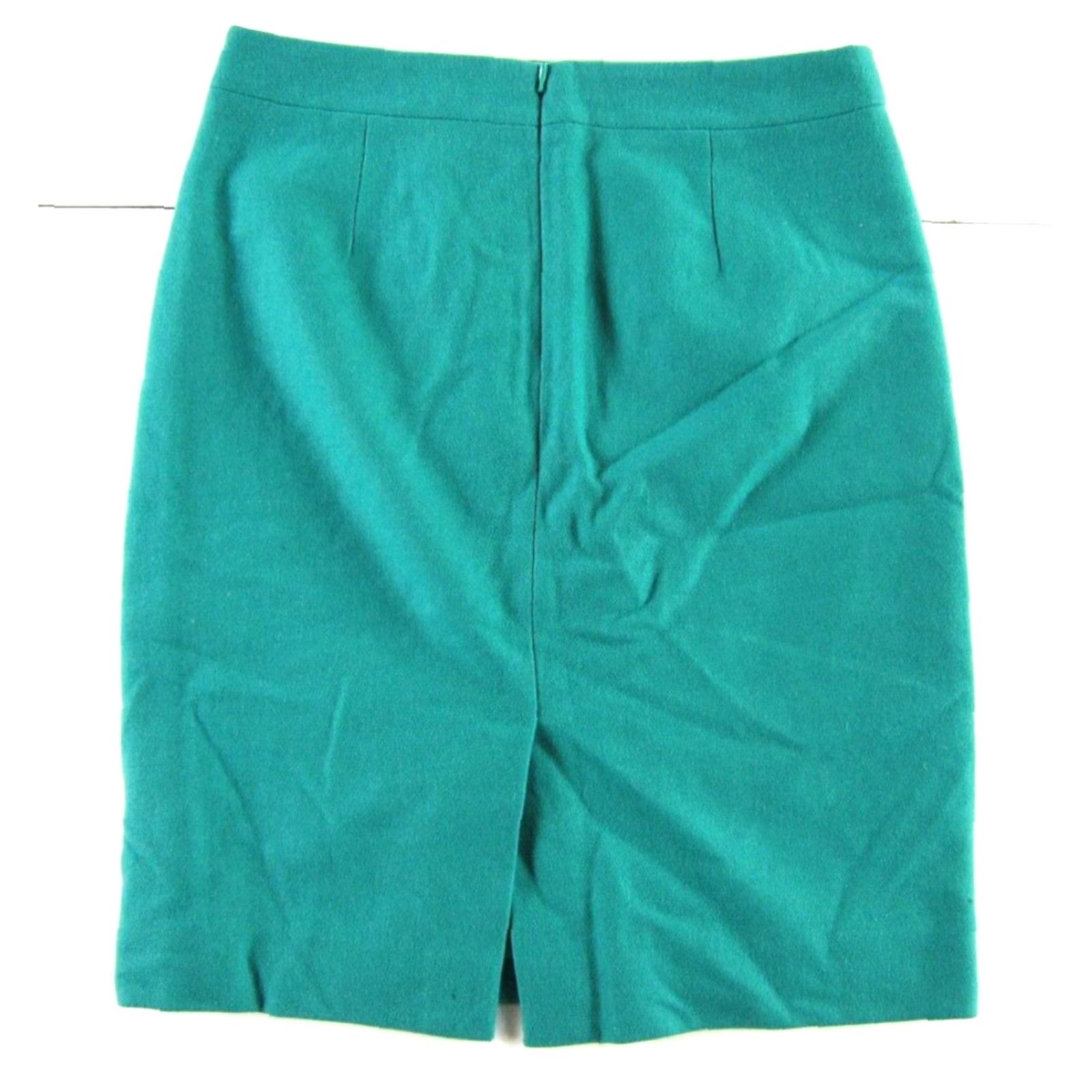 J.Crew J.Crew Wool Green Work Casual Modest Classic Straight Pencil Skirt Women 4 Size 27" / US 4 / IT 40 - 2 Thumbnail