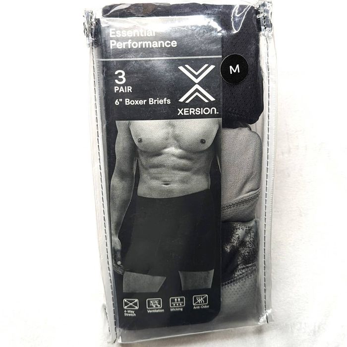 Other Xersion Essential Performance Men's Boxer Briefs Medium NEW