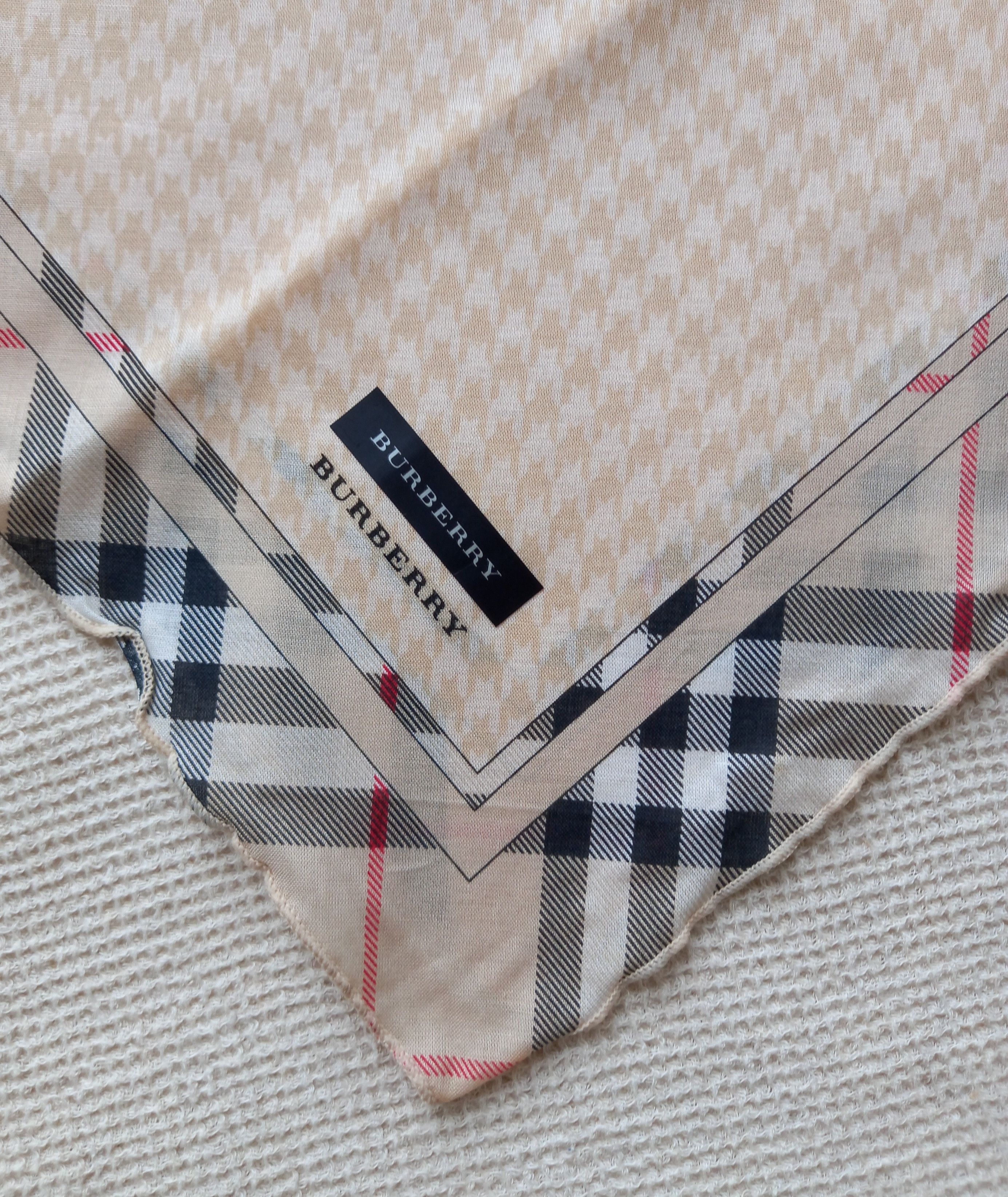 Burberry × Vintage NEW Rare Vintage Burberry Bandana/Handkerchief Cat kitten Size ONE SIZE - 1 Thumbnail