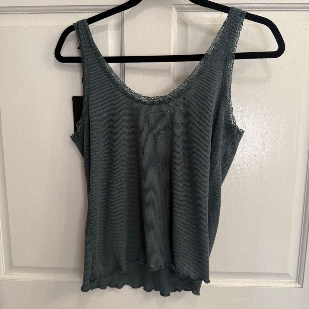 Chaser Brand Women's Chaser Tank Top, Size S, Green/gray Size S / US 4 / IT 40 - 1 Thumbnail