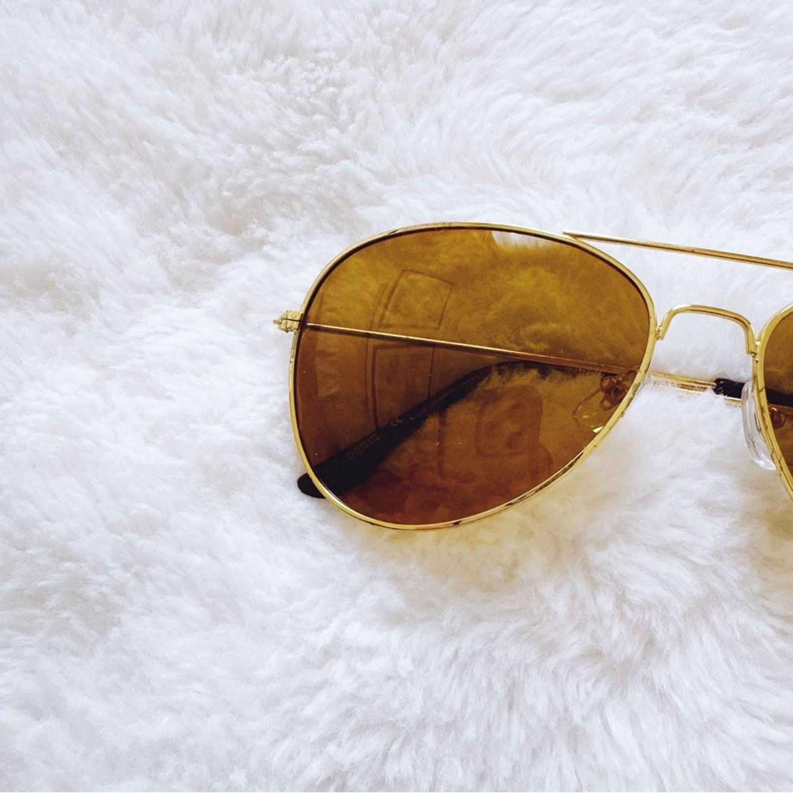 Other Elsie Gold Polarized Aviator Classic Sunglasses Size ONE SIZE - 3 Thumbnail