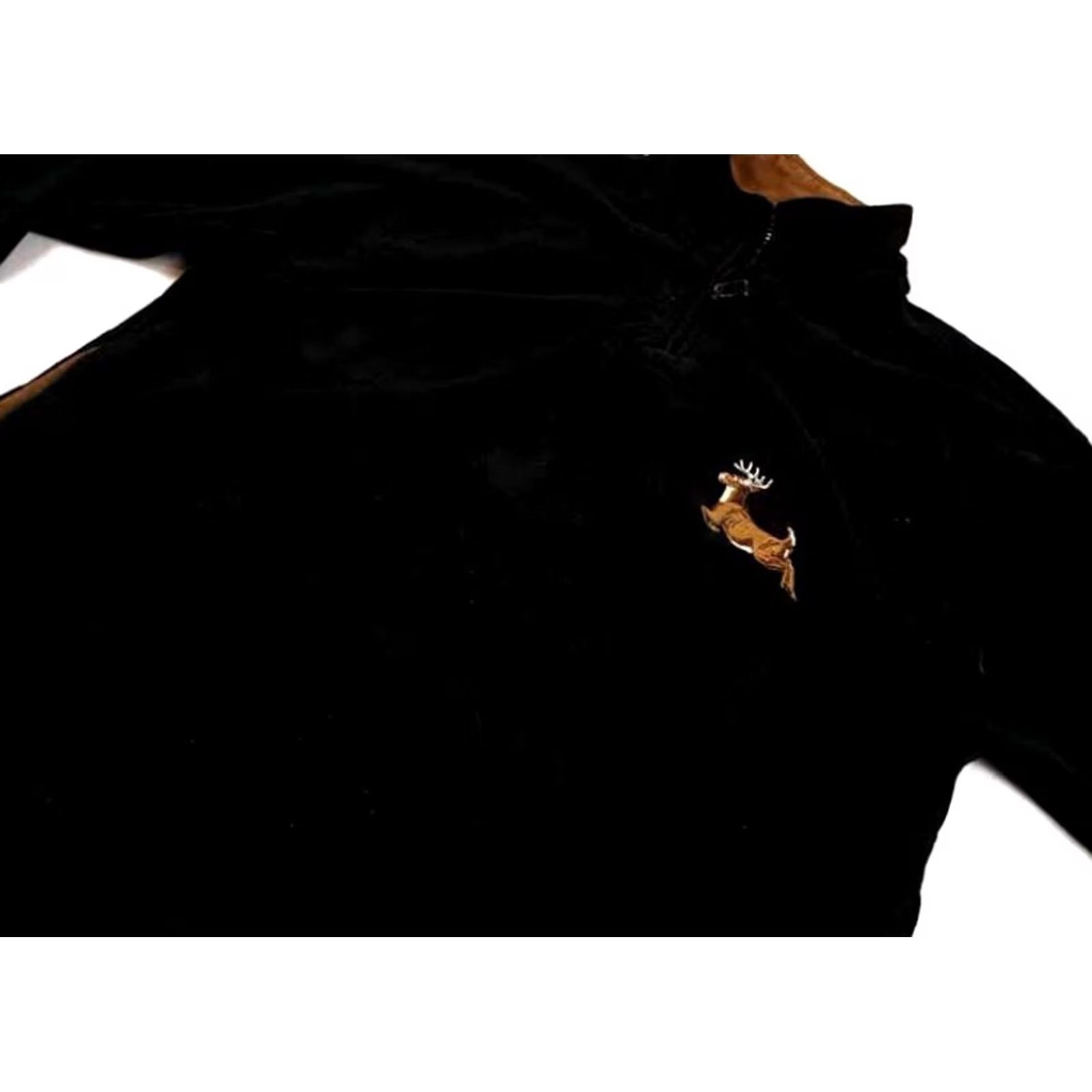 Vintage VINTAGE Woodland Trails Fleece 1/4 Zip Embroidered Deer Large Size L / US 10 / IT 46 - 3 Thumbnail