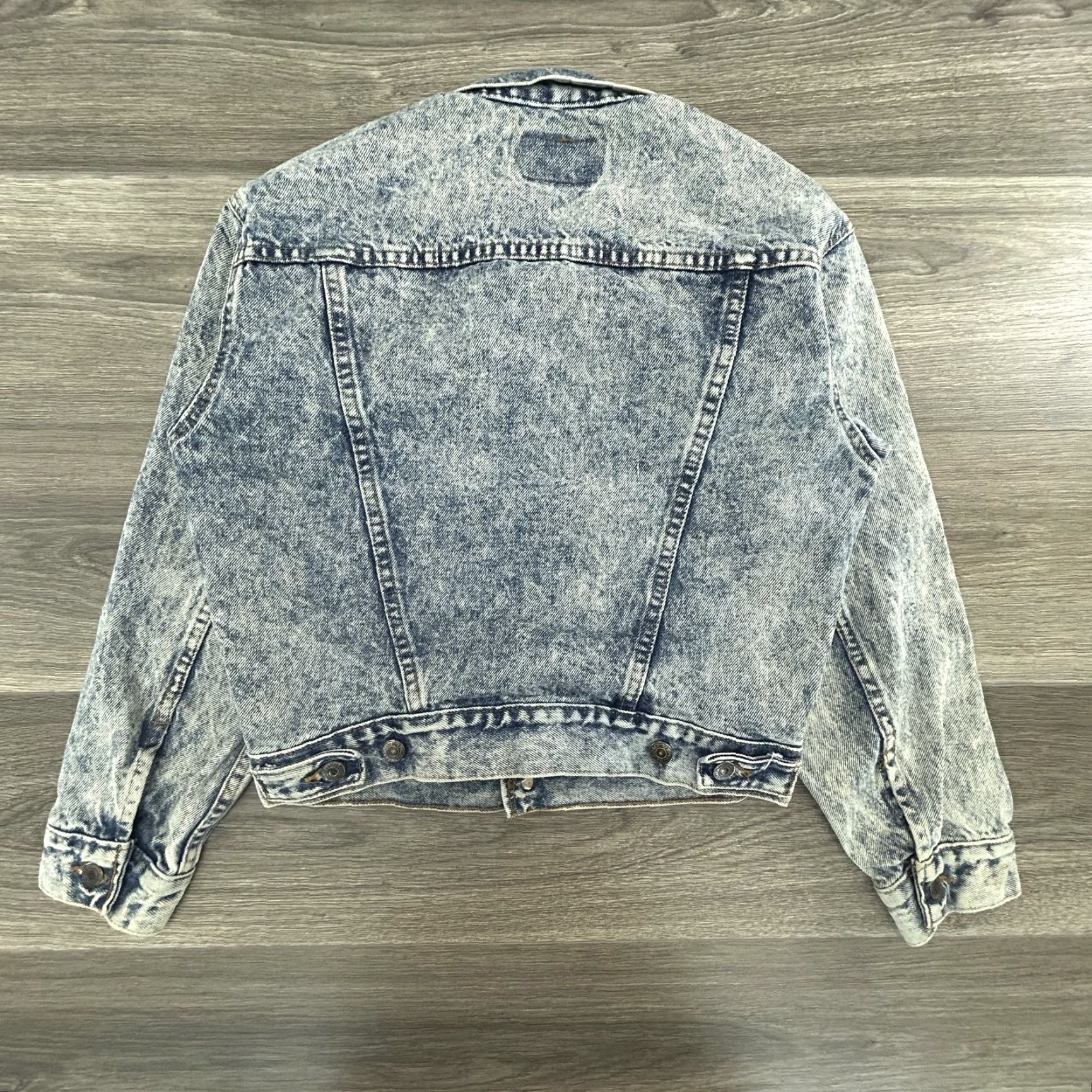 Levi's VINTAGE Levi's Jacket Women's Small S Blue Denim 3/4 Sleeve 57514-0209 Trucker 80s 90s Retro Size S / US 4 / IT 40 - 8 Thumbnail