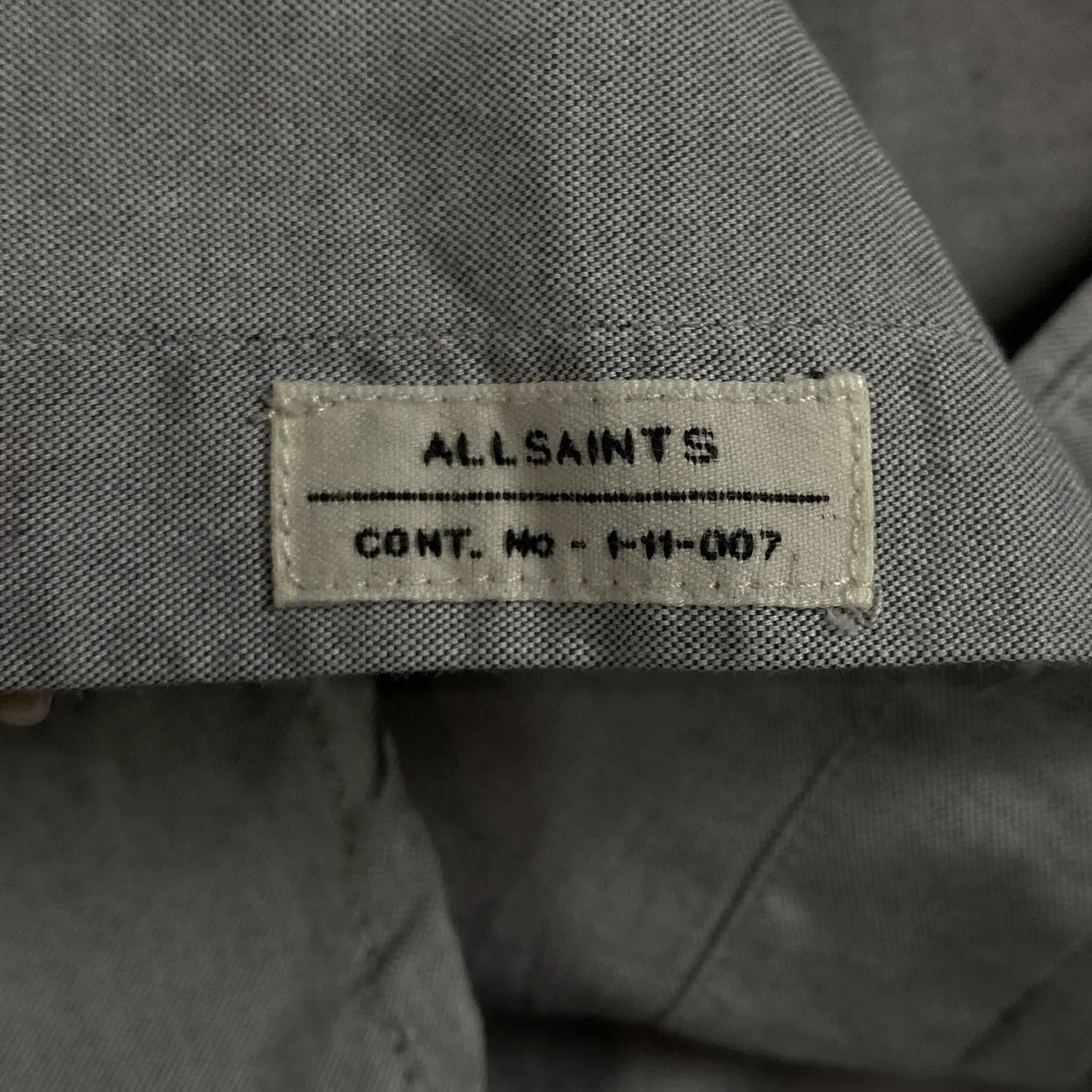 Allsaints Mens Long Sleeve Shirts AllSaints Size S Cotton Size US S / EU 44-46 / 1 - 5 Thumbnail