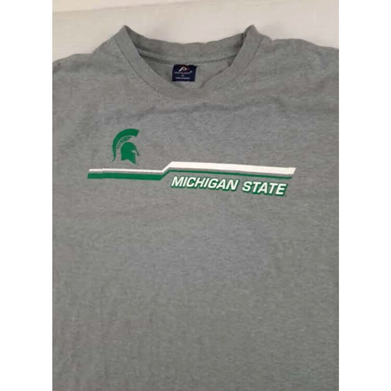 Pro Player VINTAGE Nike Pro Player T-Shirt XL Gray Michigan State Spartans University Men Short Sleeve Size US XL / EU 56 / 4 - 3 Thumbnail