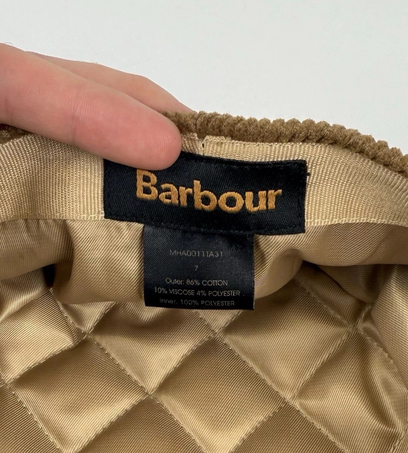 Barbour Barbour Westdale Corduroy Flat Cap Mens Size 7 Brown Top Hat Size ONE SIZE - 7 Thumbnail