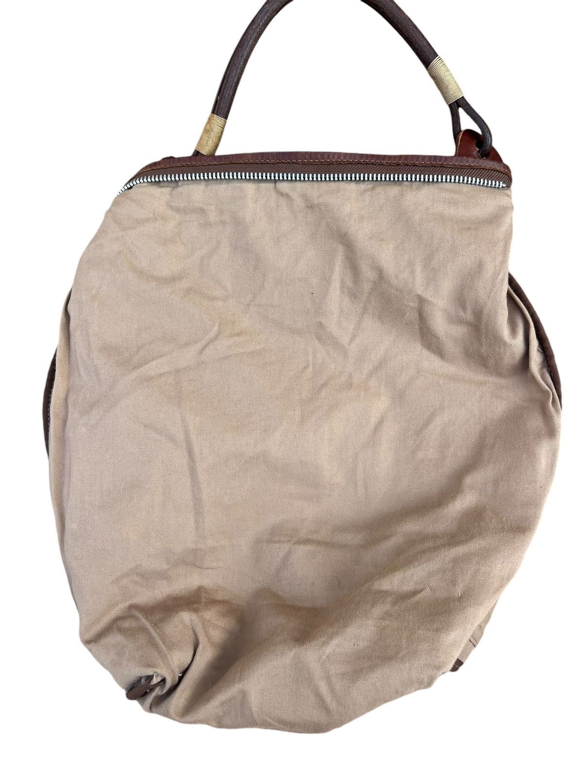 Leather Vintage CREAM Japan Fade Patina Leather Bag Japan Size ONE SIZE - 24 Thumbnail