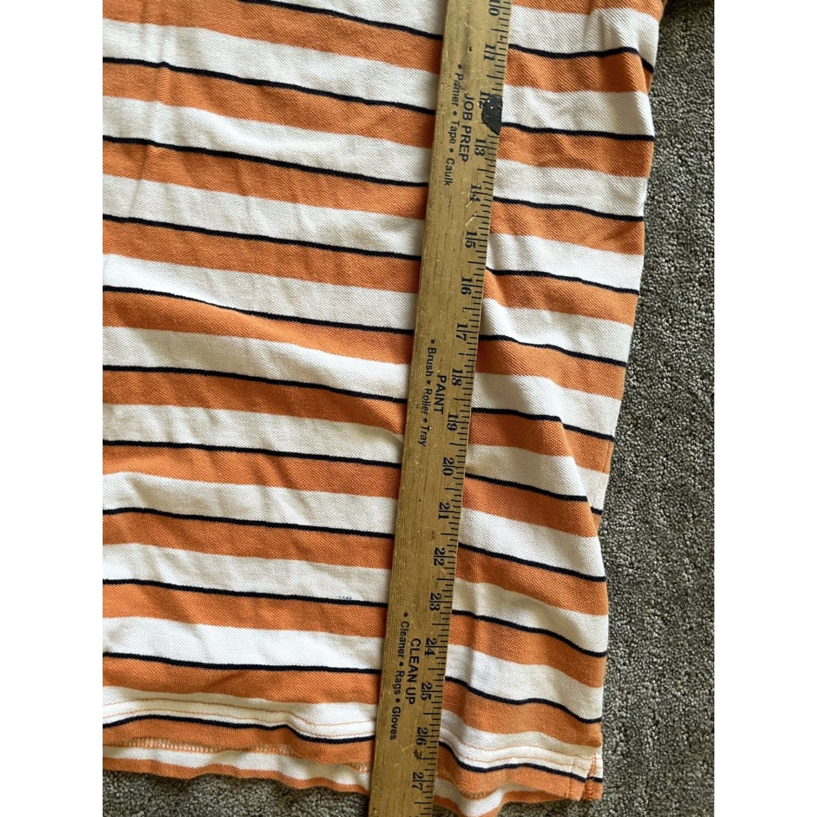 Dockers Dockers Polo Shirt Golf Orange Striped Mens Short Sleeve Classic Casual Size US L / EU 52-54 / 3 - 6 Thumbnail