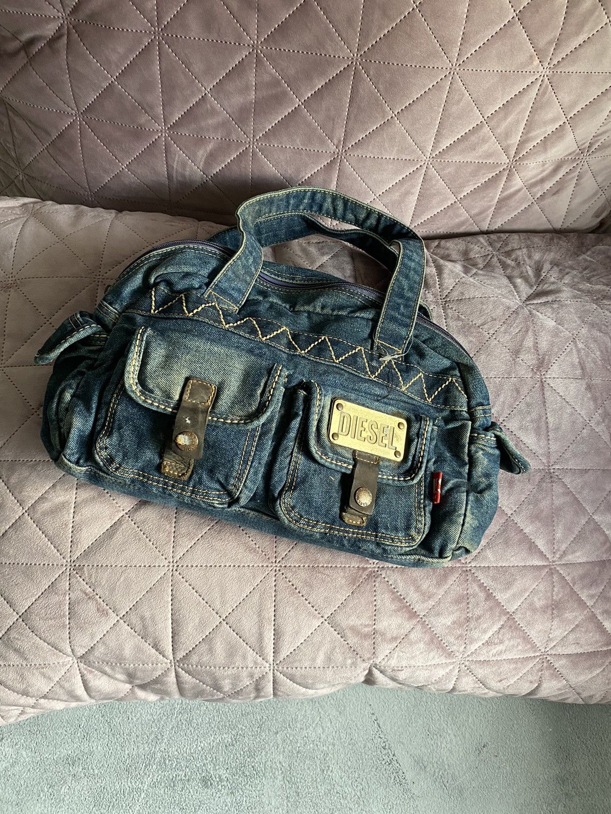 Vintage Diesel Detachable Satchel Bag