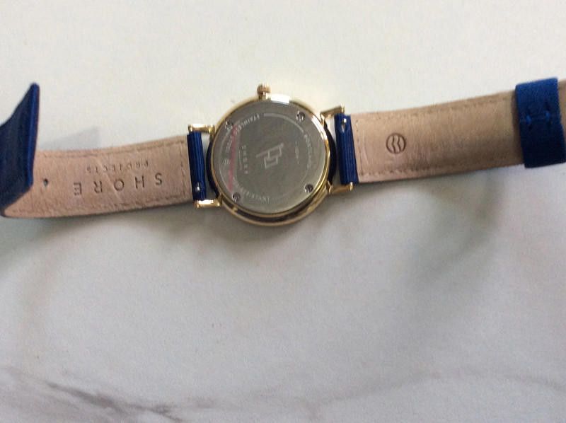 Designer Shore men's white dial blue strap watch Size ONE SIZE - 8 Thumbnail