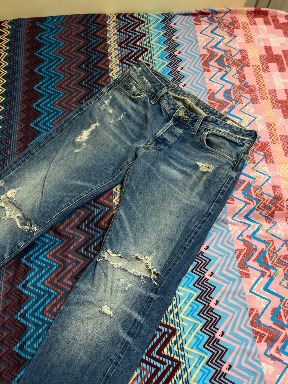 G-Star × Vintage Vintage G-Star Raw Distressed Tapered Jeans G-star 96 Y2K Size US 32 / EU 48 - 17 Thumbnail