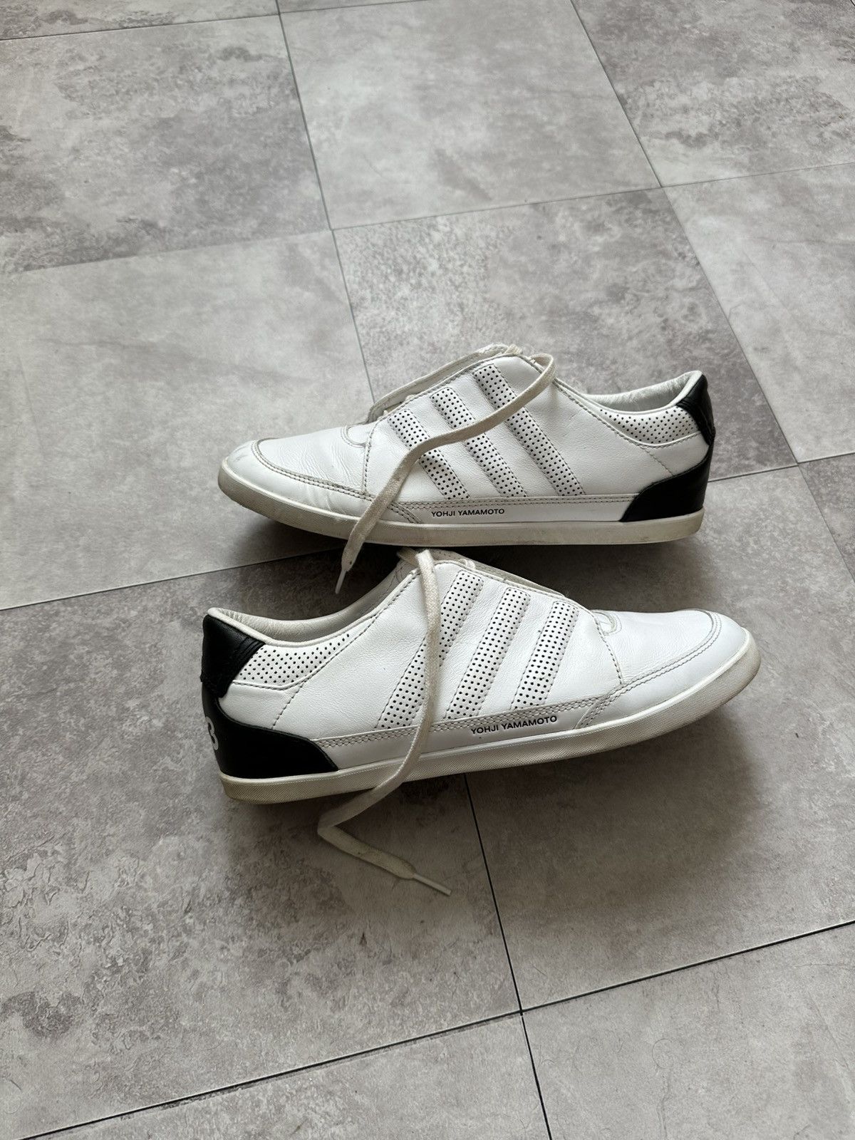 Adidas × Y-3 × Yohji Yamamoto Y-3 Adidas Yohji Yamamoto Leather Trainers Sneakers Shoes Size US 6.5 / IT 36.5 - 2 Thumbnail
