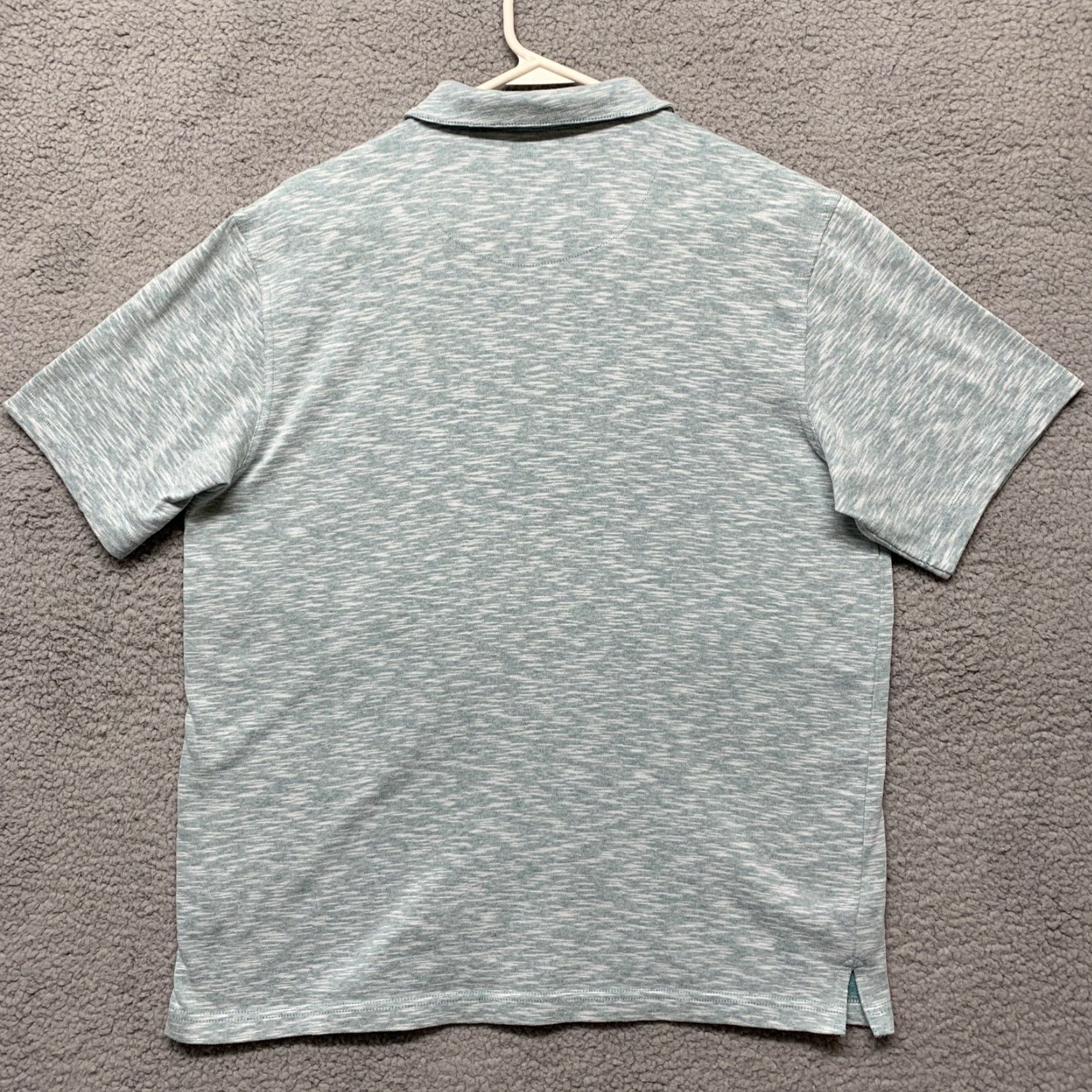 Weatherproof Weatherproof Polo Shirt Mens Pullover Short Sleeve Heather Green L Size US L / EU 52-54 / 3 - 6 Thumbnail