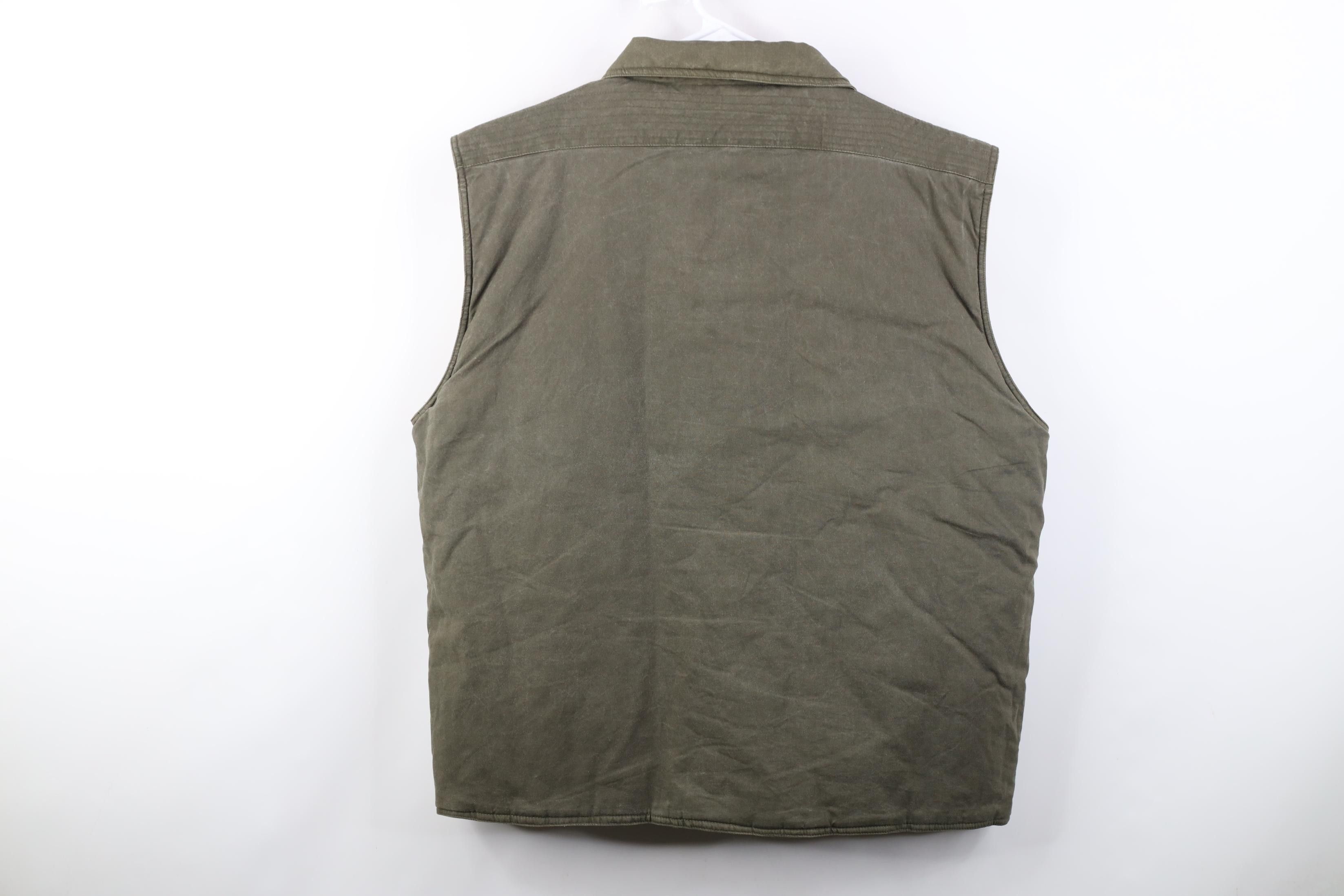 Vintage Vintage 90s Streetwear Tactical Puffer Vest Jacket Green Size US L / EU 52-54 / 3 - 15 Thumbnail