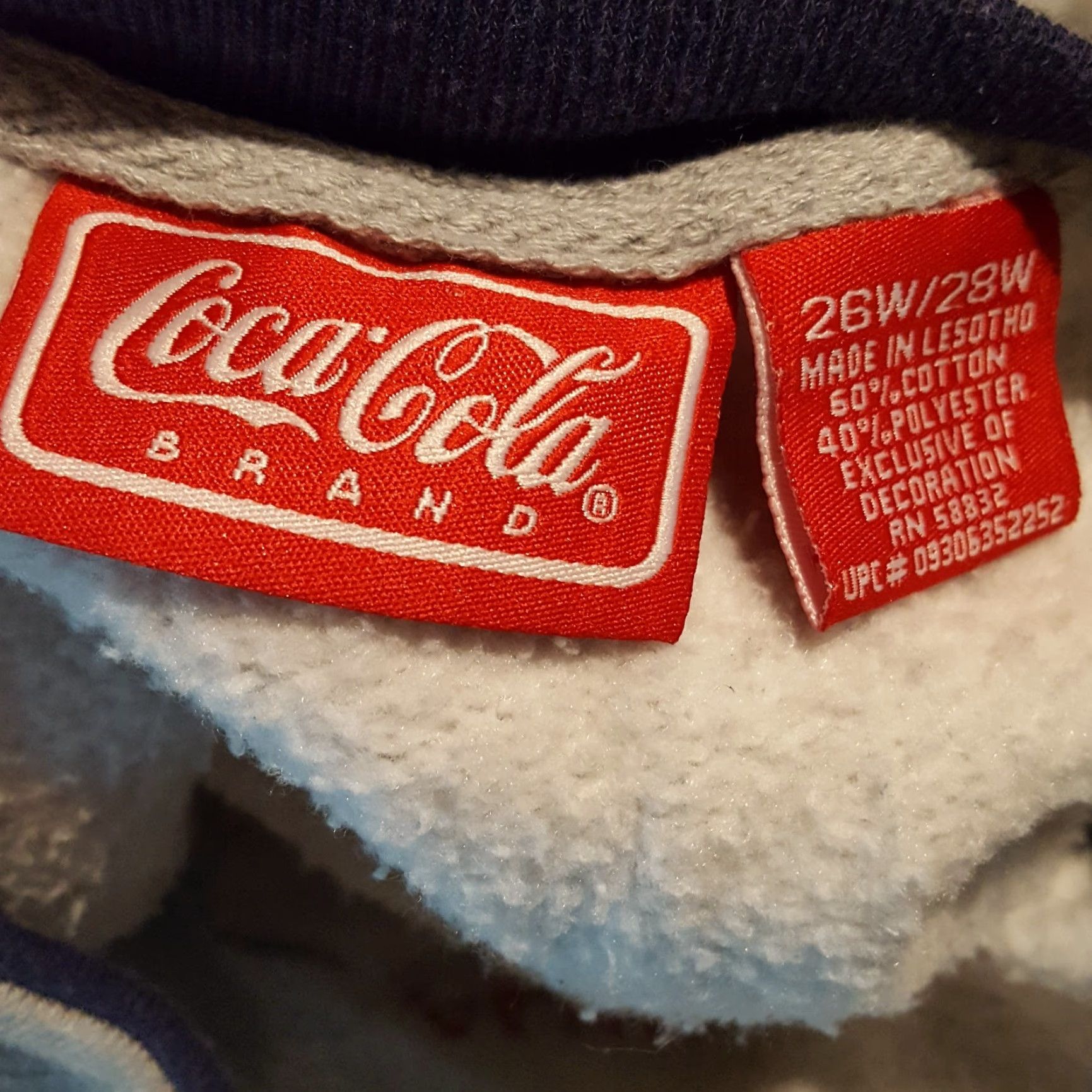 Vintage VINTAGE Coca-Cola Coke Soda 2XL Oversized Pullover Crewneck Sweatshirt, 90s Y2K, Gray, Cotton Blend, Wool? (No new info) Size US XXL / EU 58 / 5 - 5 Thumbnail