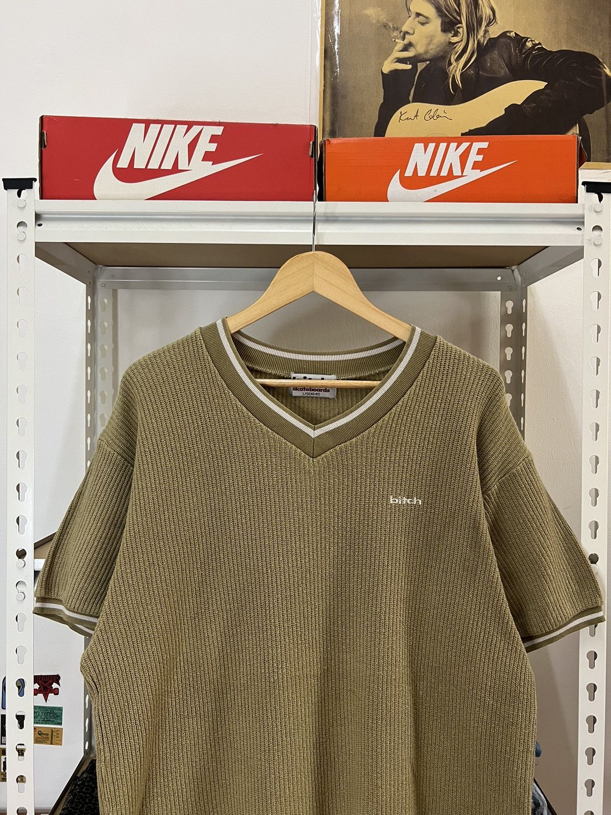 Alien Workshop Vintage 90's Bitch Skateboard Knit Shirt Fuct Hook Ups Size US L / EU 52-54 / 3 - 4 Thumbnail