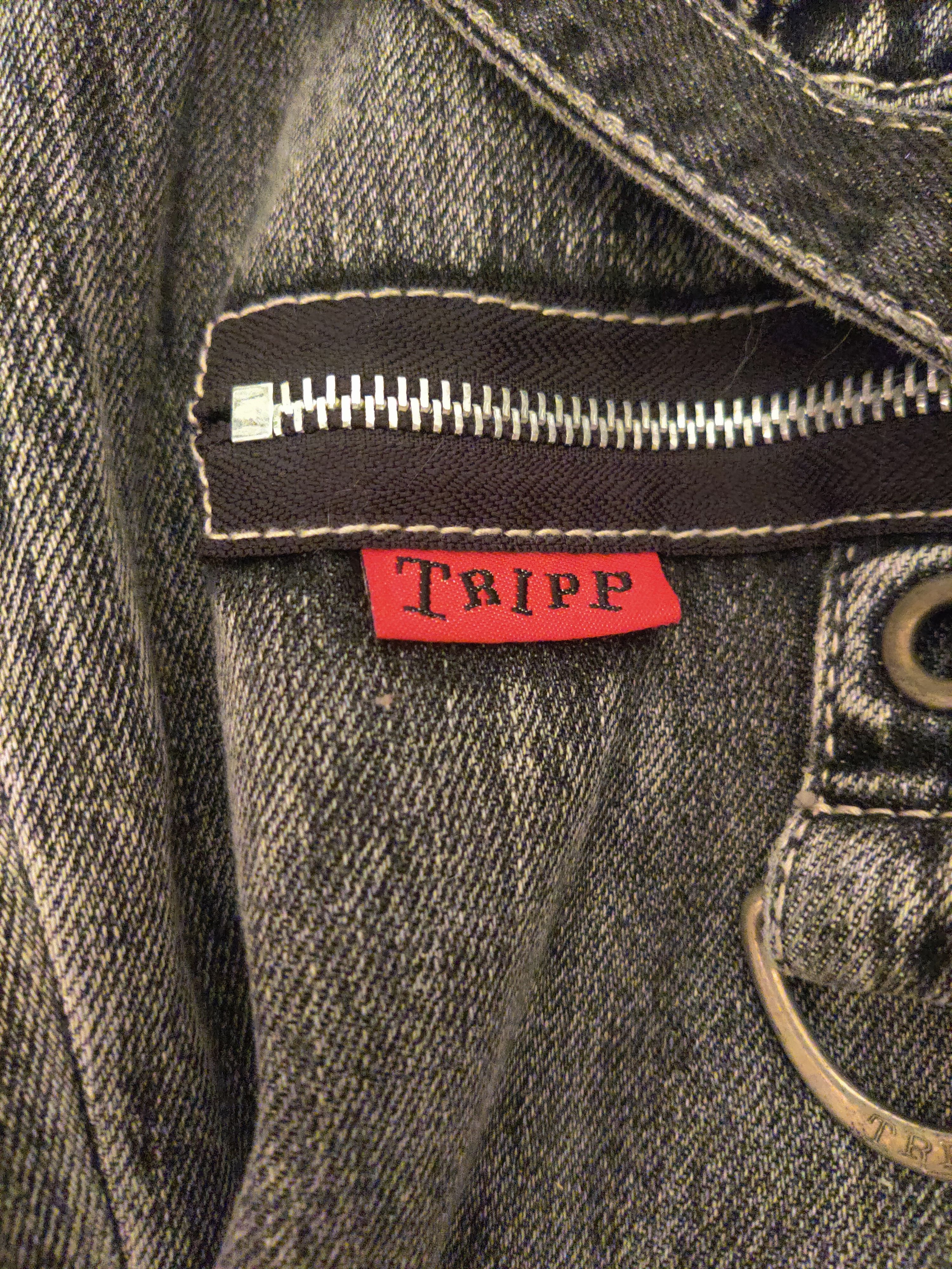 Tripp NYC Tripp NYC X Strap Black Denim Fog Wash Size US 32 / EU 48 - 4 Thumbnail