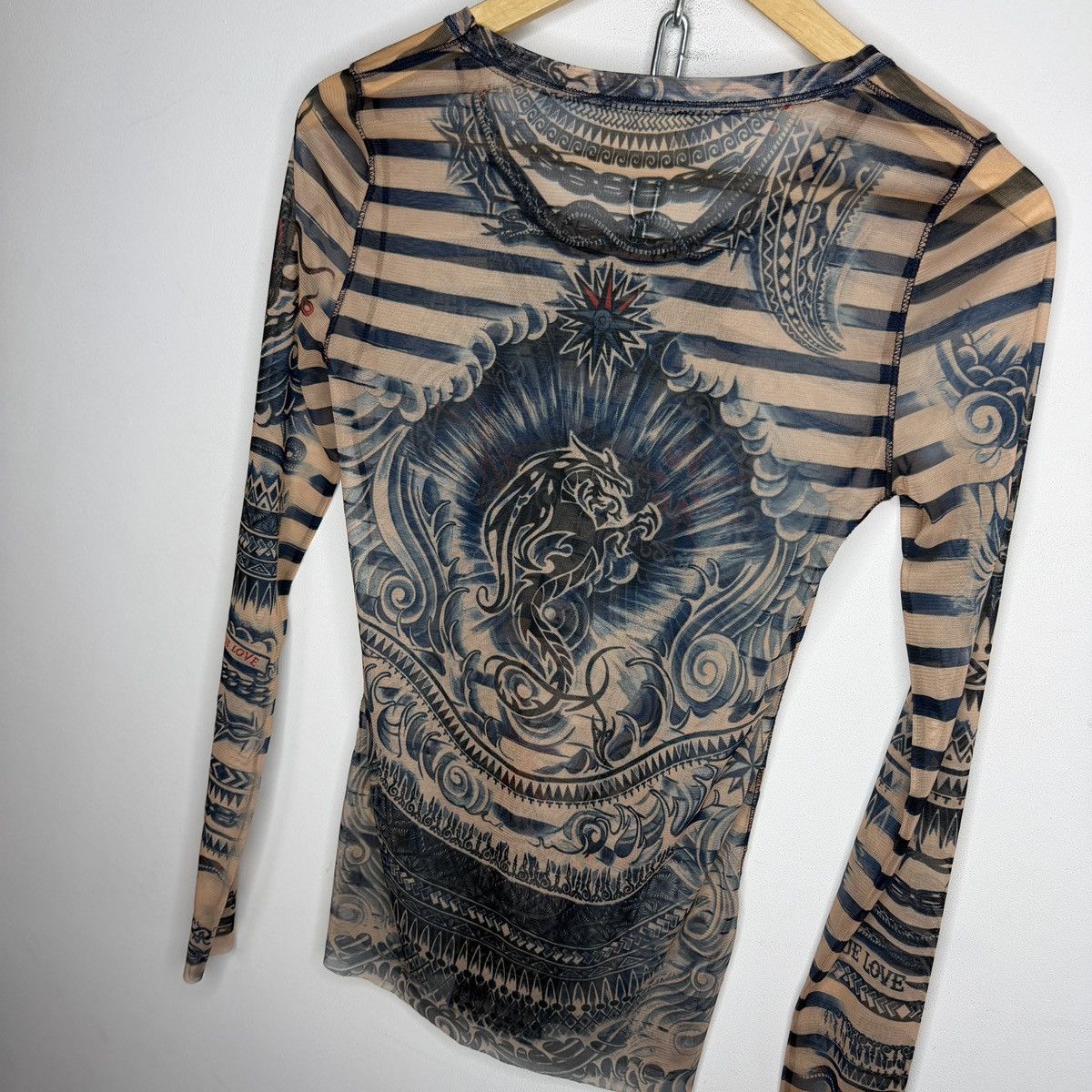 Jean Paul Gaultier Jean Paul Gaultier Mesh Top Tattoo Long + Pants Size M / US 6-8 / IT 42-44 - 9 Thumbnail