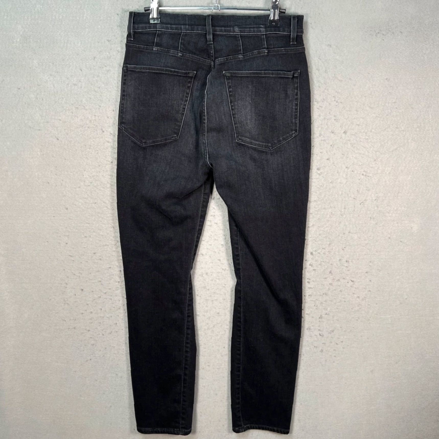 3x1 3x1 NYC Womens Jeans 29 Black Skinny High Rise Stretch Denim Made in USA 5-Pocket Stylе Clothing Women Adult Size 29" - 2 Thumbnail