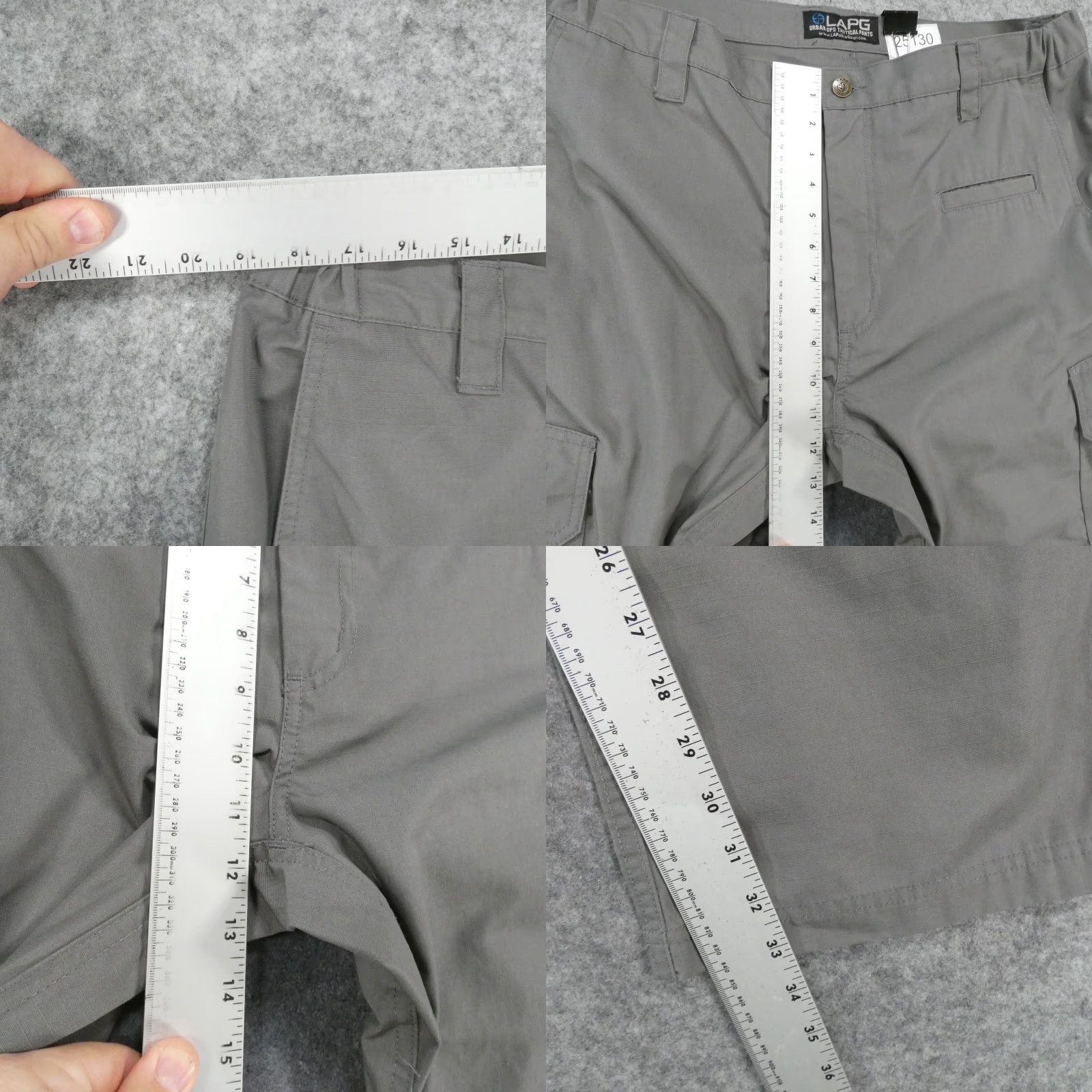 Vintage LAPG Operator Tactical Pants Men 38x34 Cargo Gray Ripstop Duty Combat Hiking Size US 38 / EU 54 - 8 Thumbnail