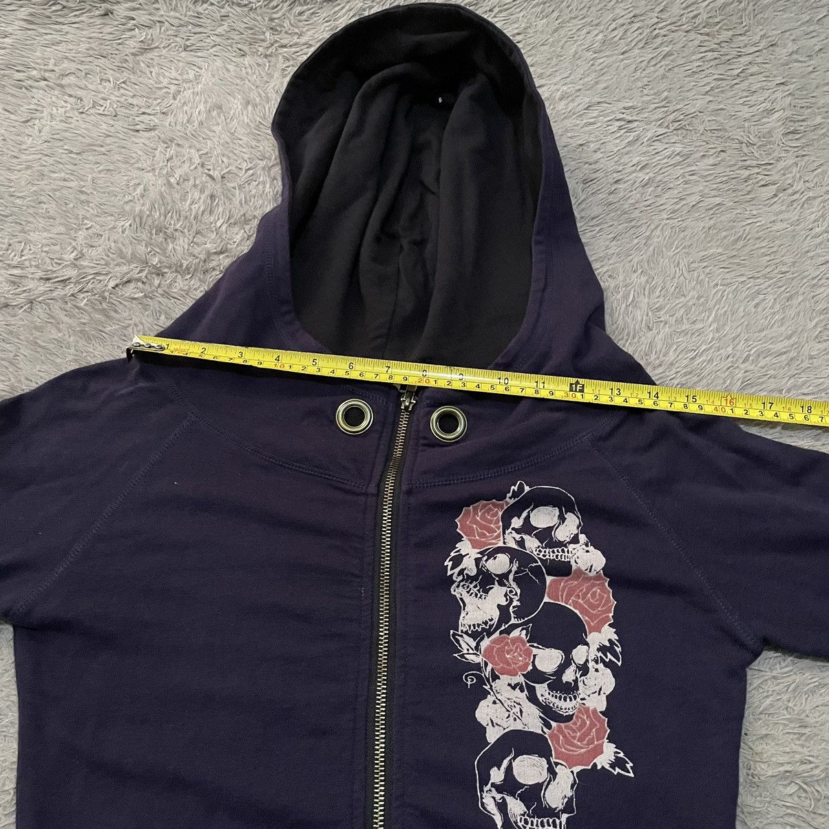 Le Grande Bleu (L.G.B.) D.I.A RoseSkull Hoodie Y2K Size S / US 4 / IT 40 - 11 Thumbnail