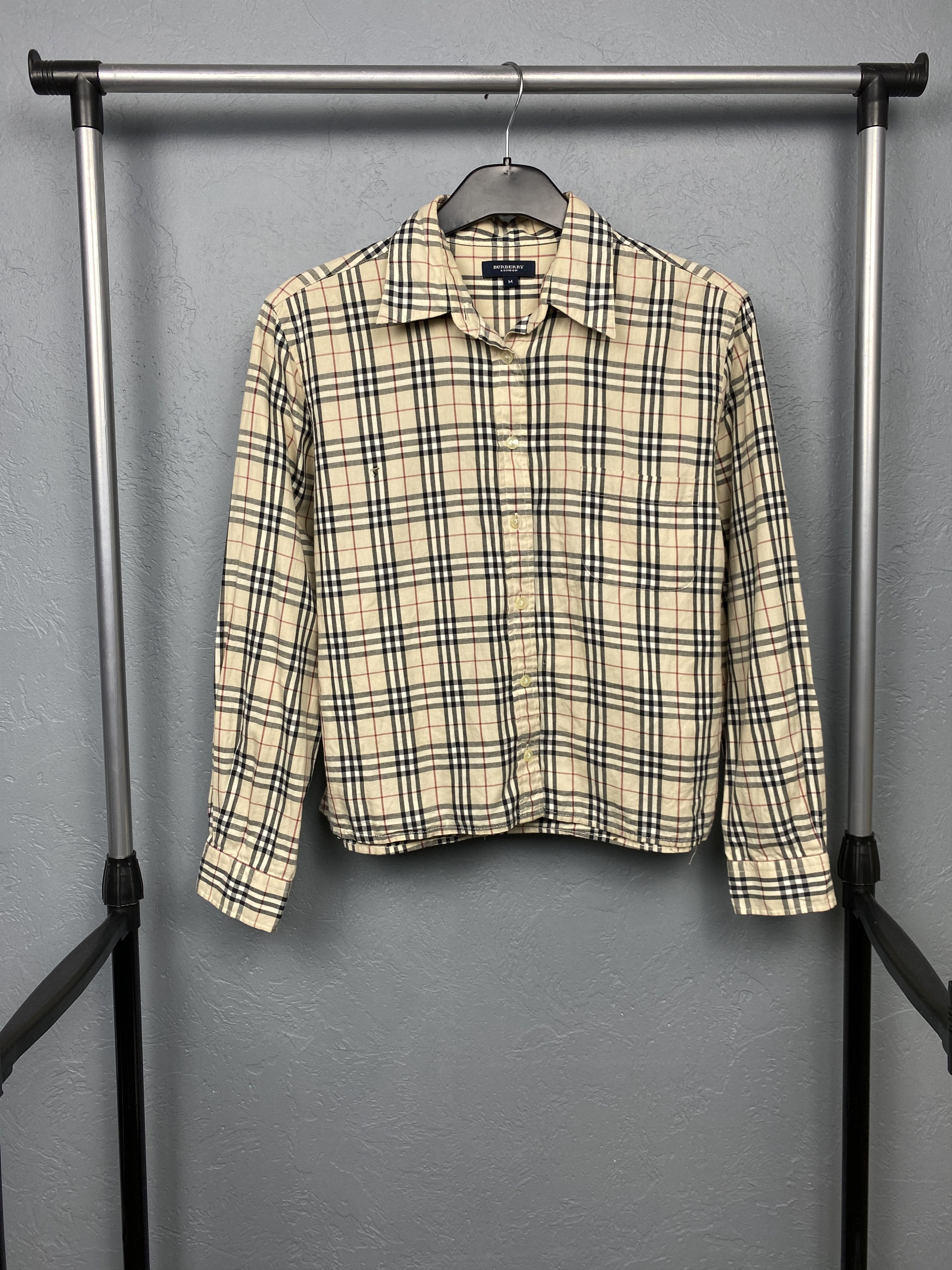 Burberry London Nova Check Vintage Womens Shirt