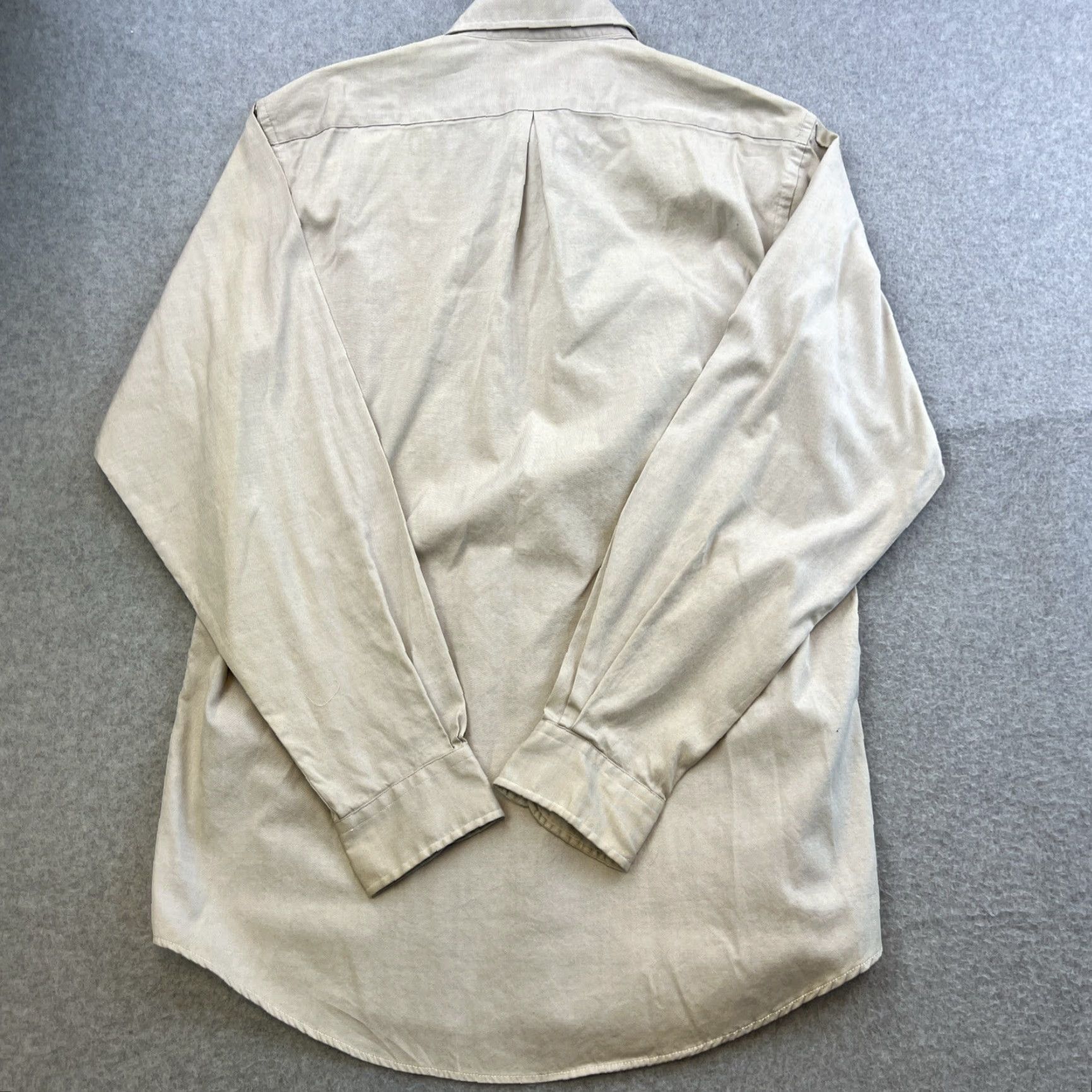 Vintage Bert Pulitzer Shirt Mens 15.5-33 Beige Long Sleeve Collared Button Up Oxford Size US L / EU 52-54 / 3 - 8 Thumbnail