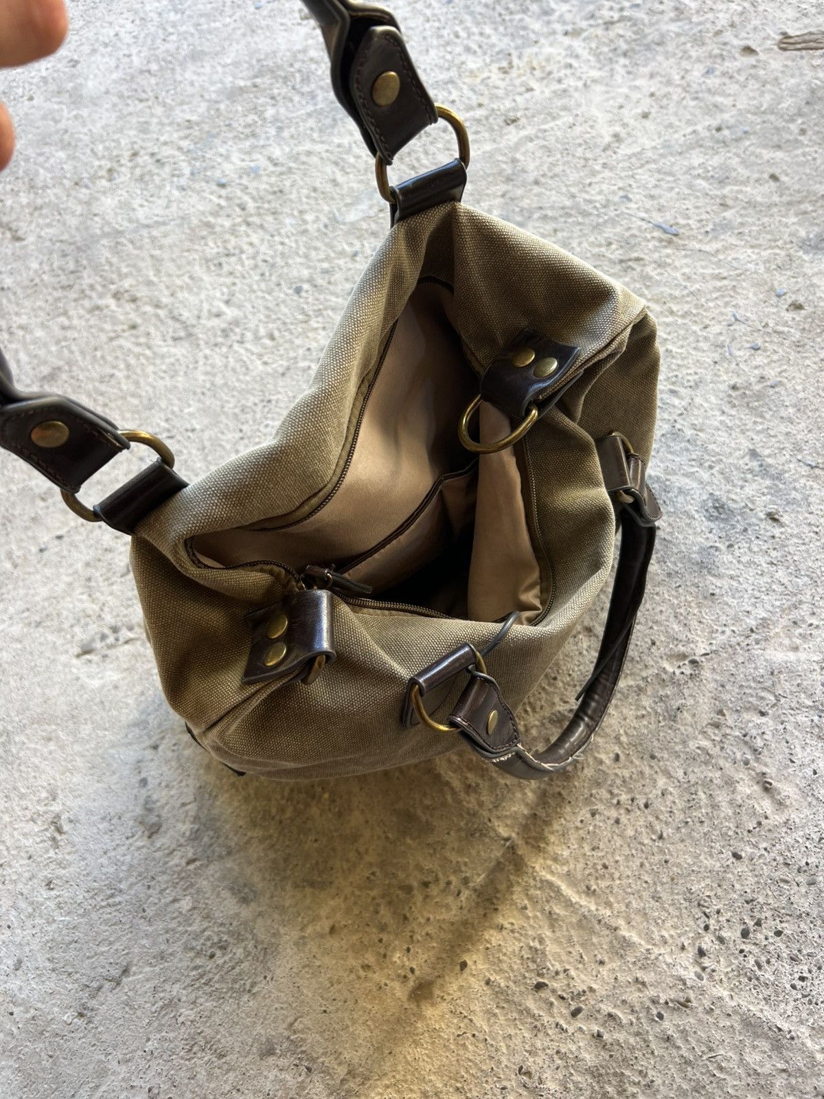Other Vintage Y2K Cotton Hippie Bag With Pockets Streetwear Size ONE SIZE - 6 Thumbnail
