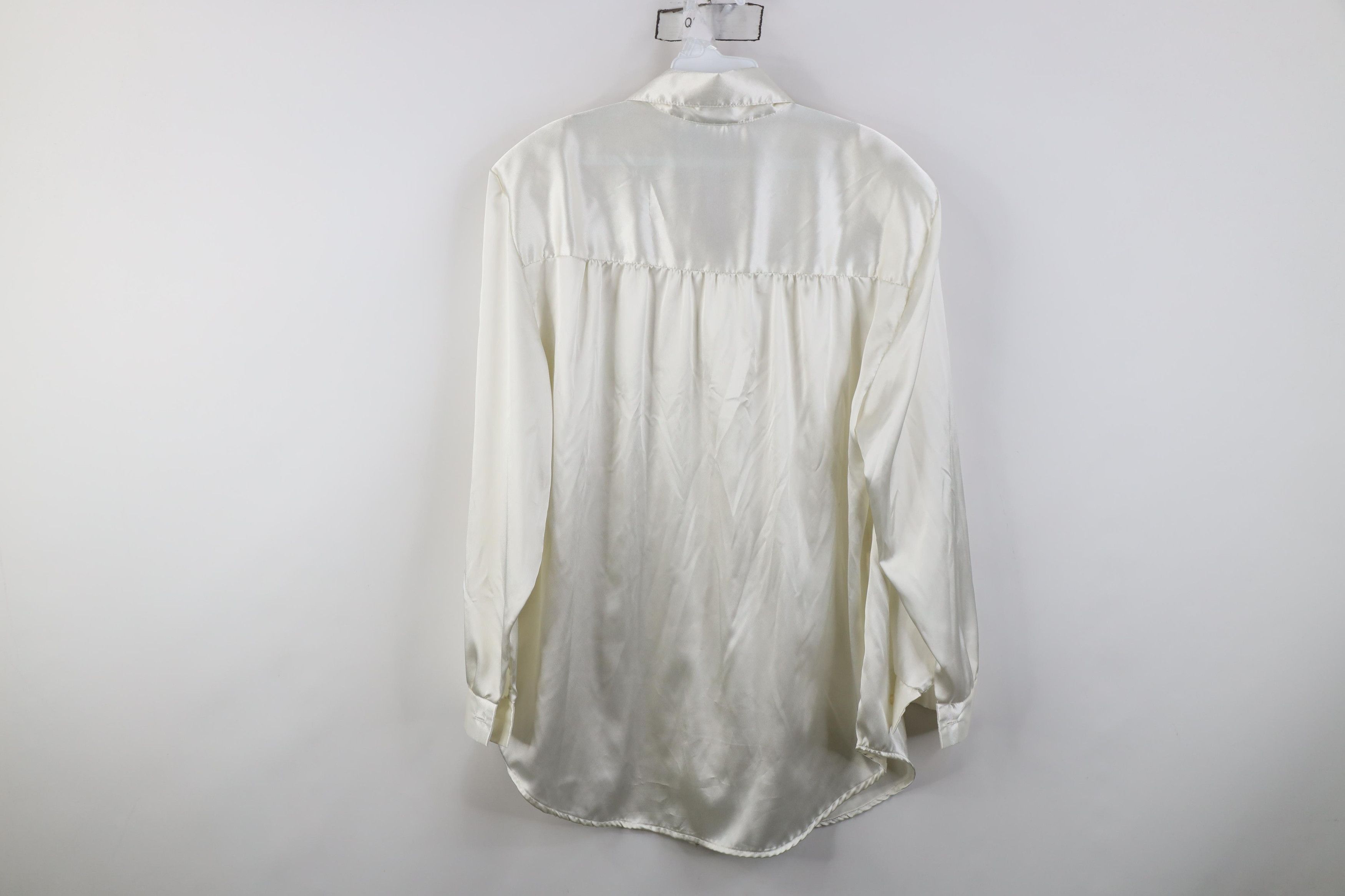 Vintage Vintage 90s Streetwear Necklace Collared Button Shirt USA Size L / US 10 / IT 46 - 13 Thumbnail