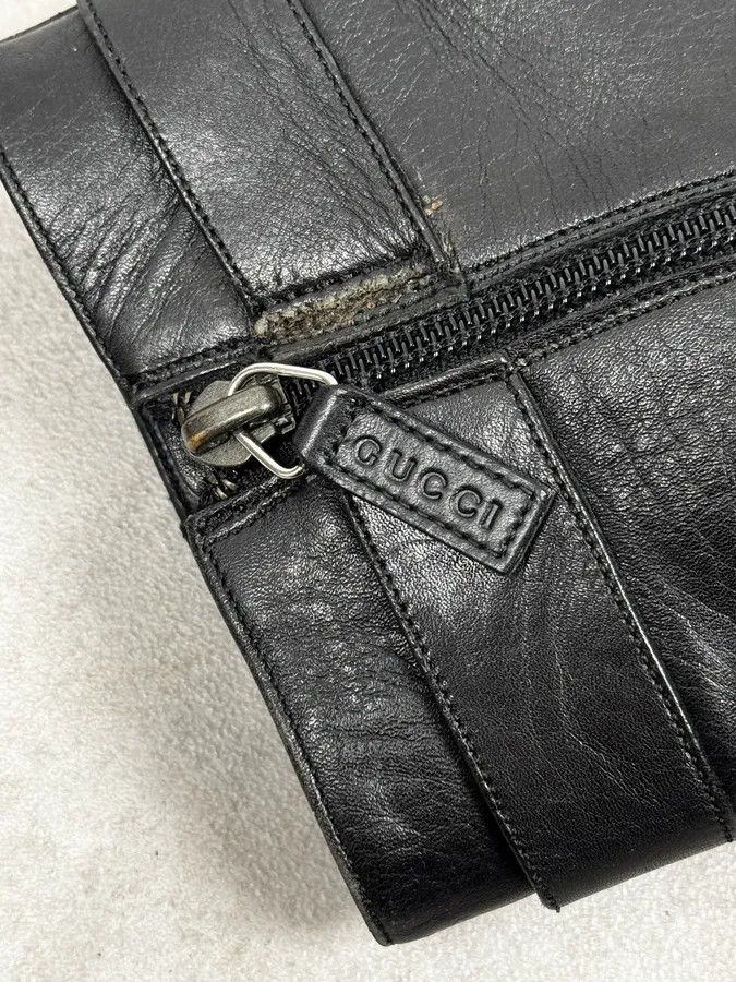 Gucci 2000s Gucci Black Leather Minimalist Boots Size US 9 / EU 42 - 6 Thumbnail