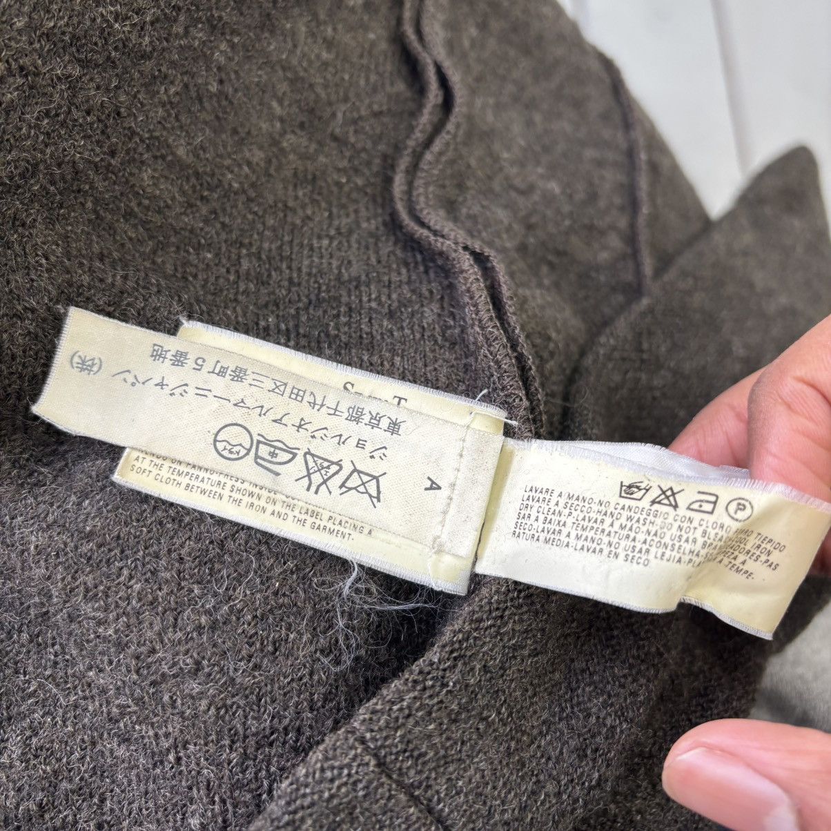 Emporio Armani Asymmetric Zip Wool Jacket Size US L / EU 52-54 / 3 - 8 Thumbnail