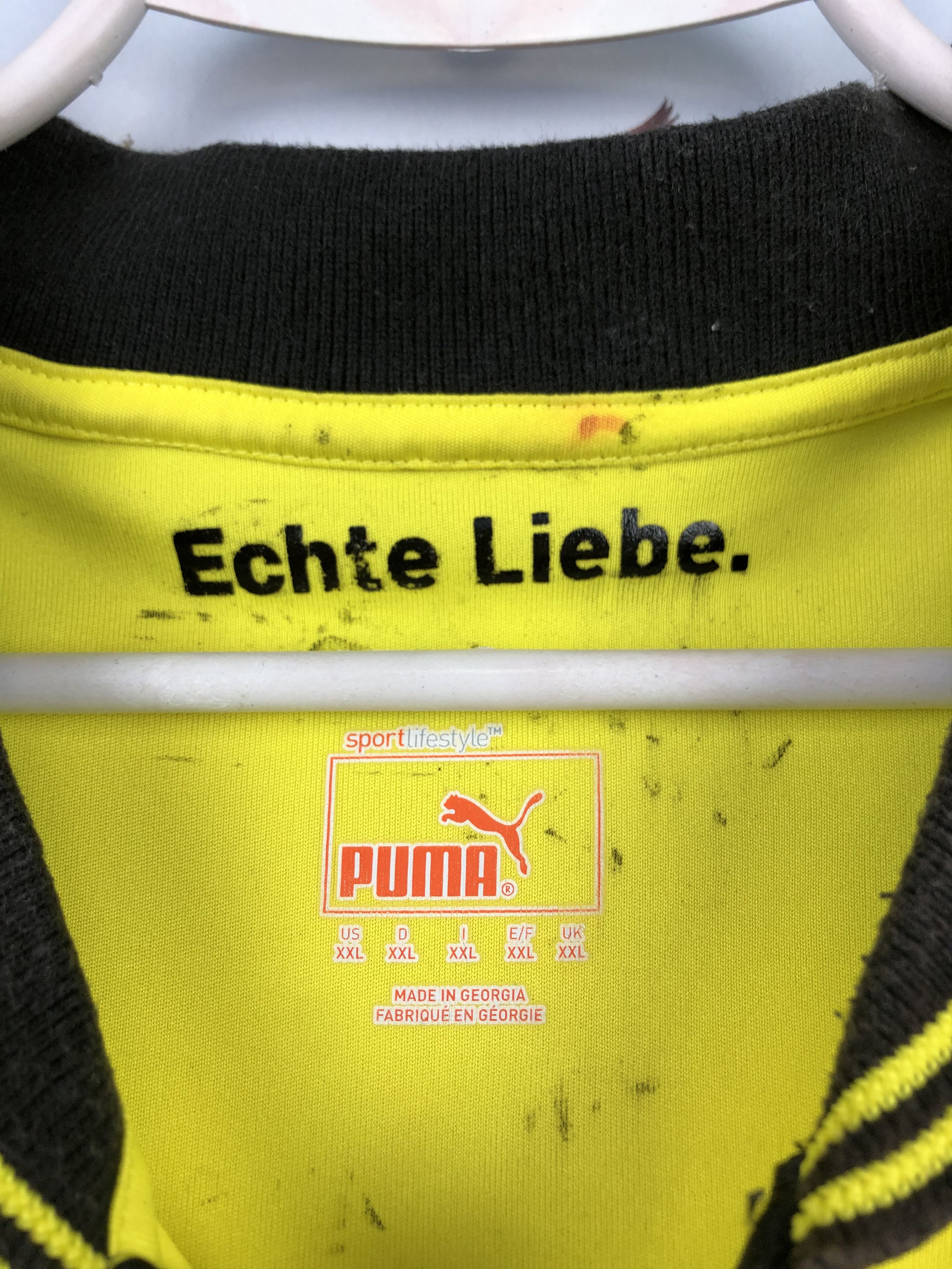 Puma Borussia Dortmund football shirt 2012 Soccer Puma Jersey Size US XXL / EU 58 / 5 - 9 Thumbnail