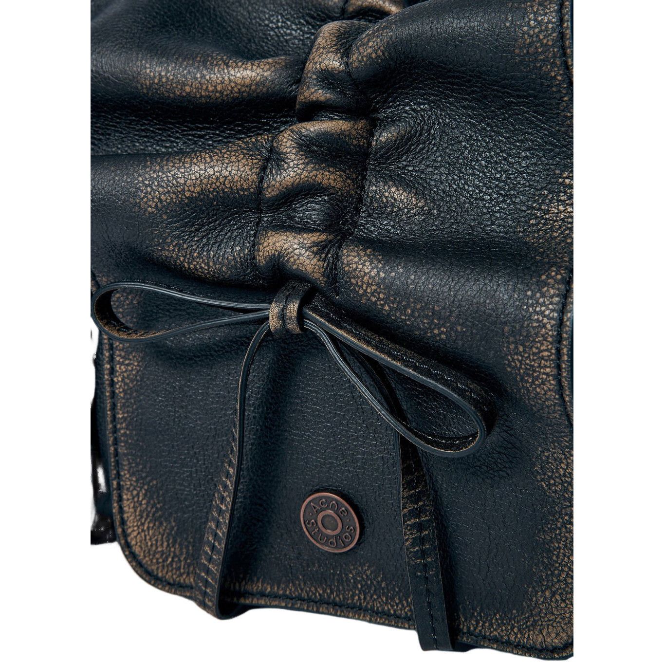 Acne Studios ACNE STUDIOS Multipocket Black Leather Shoulder Bag New Size ONE SIZE - 4 Thumbnail