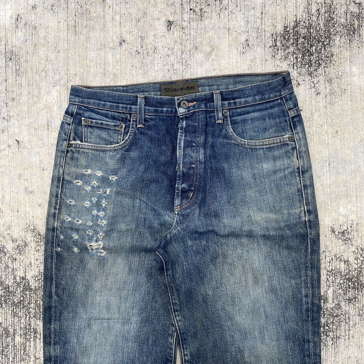 Stussy Vintage Distress Stussy Crown Rough Denim Size US 32 / EU 48 - 3 Thumbnail