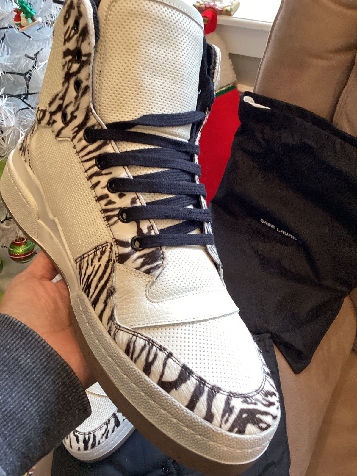Yves Saint Laurent Saint Laurent Court Classic Sneakers – Zebra Print Size US 11 / EU 44 - 9 Thumbnail
