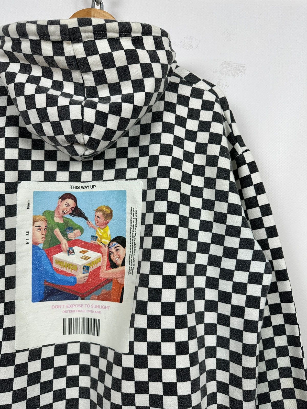 Vintage Childish Checkered Oversized Skateboard Hoodie Size US L / EU 52-54 / 3 - 8 Thumbnail