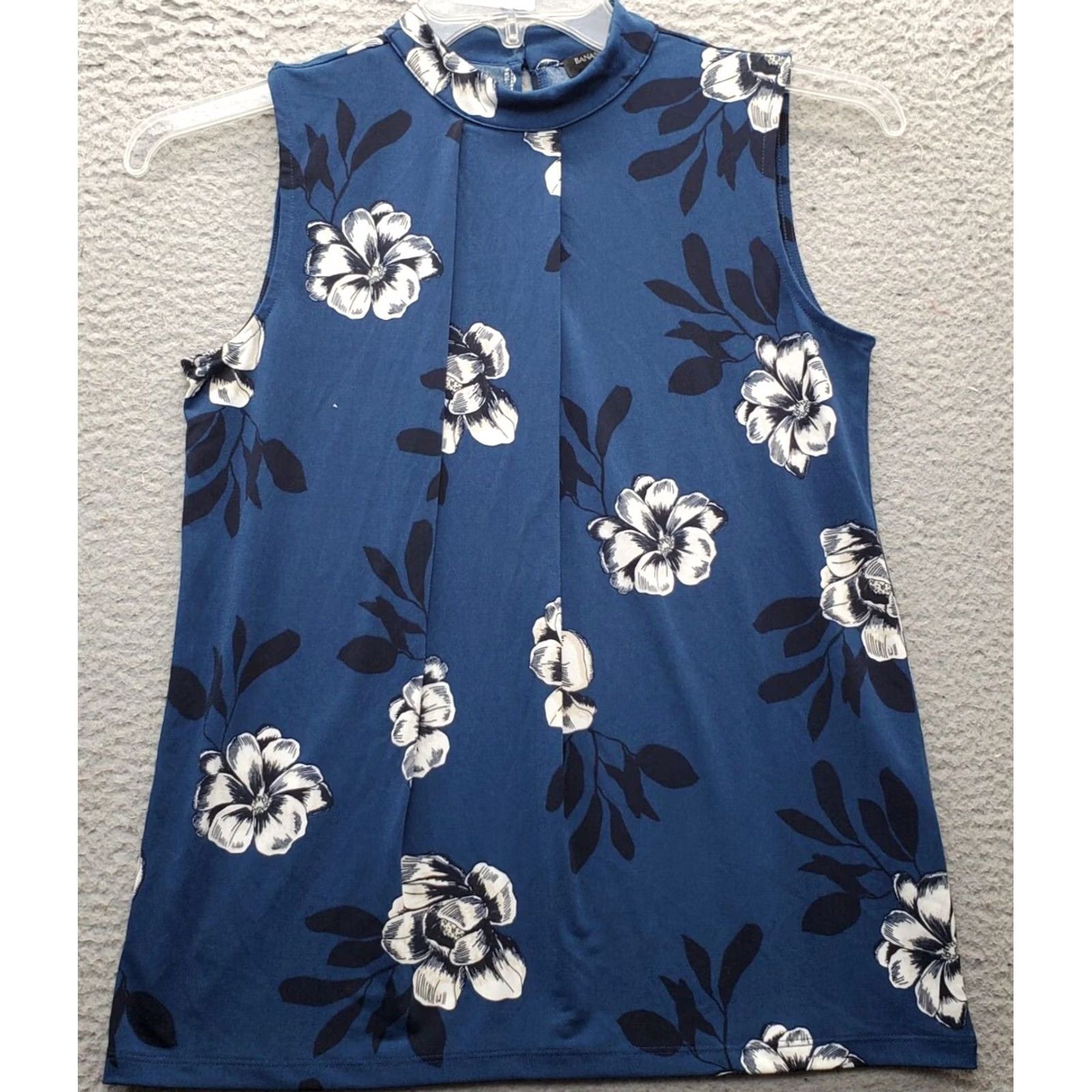 Banana Republic Banana Republic Blouse Top Womens XS Multi Floral Stretch Sleeveless Pullover Size XS / US 0-2 / IT 36-38 - 2 Thumbnail